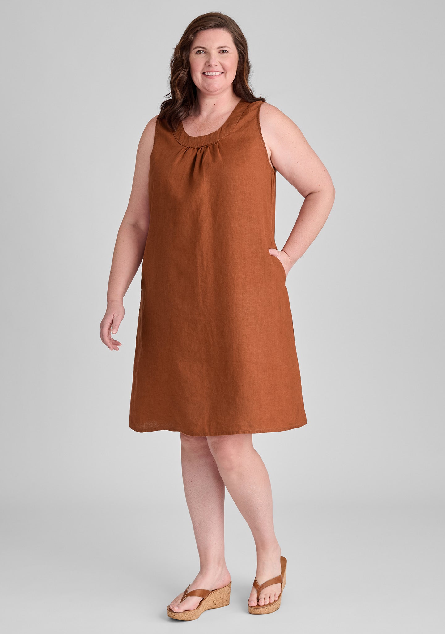 Stylish Linen Shift Dress for Women | Comfortable & Breathable Summer Dress | Perfect for Beach, Office & Casual Outings