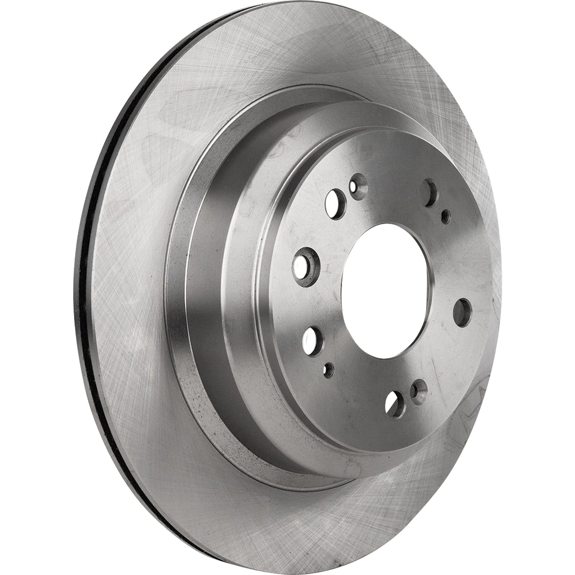 High-Quality Rear Brake Disc and Pad Kit - 2-Wheel Set for 2005-2012 Acura RL (5-Lug) | Durable Cast Iron, Plain Surface Design | Perfect for Daily Commuting, Highway Driving & Performance Upgrades
