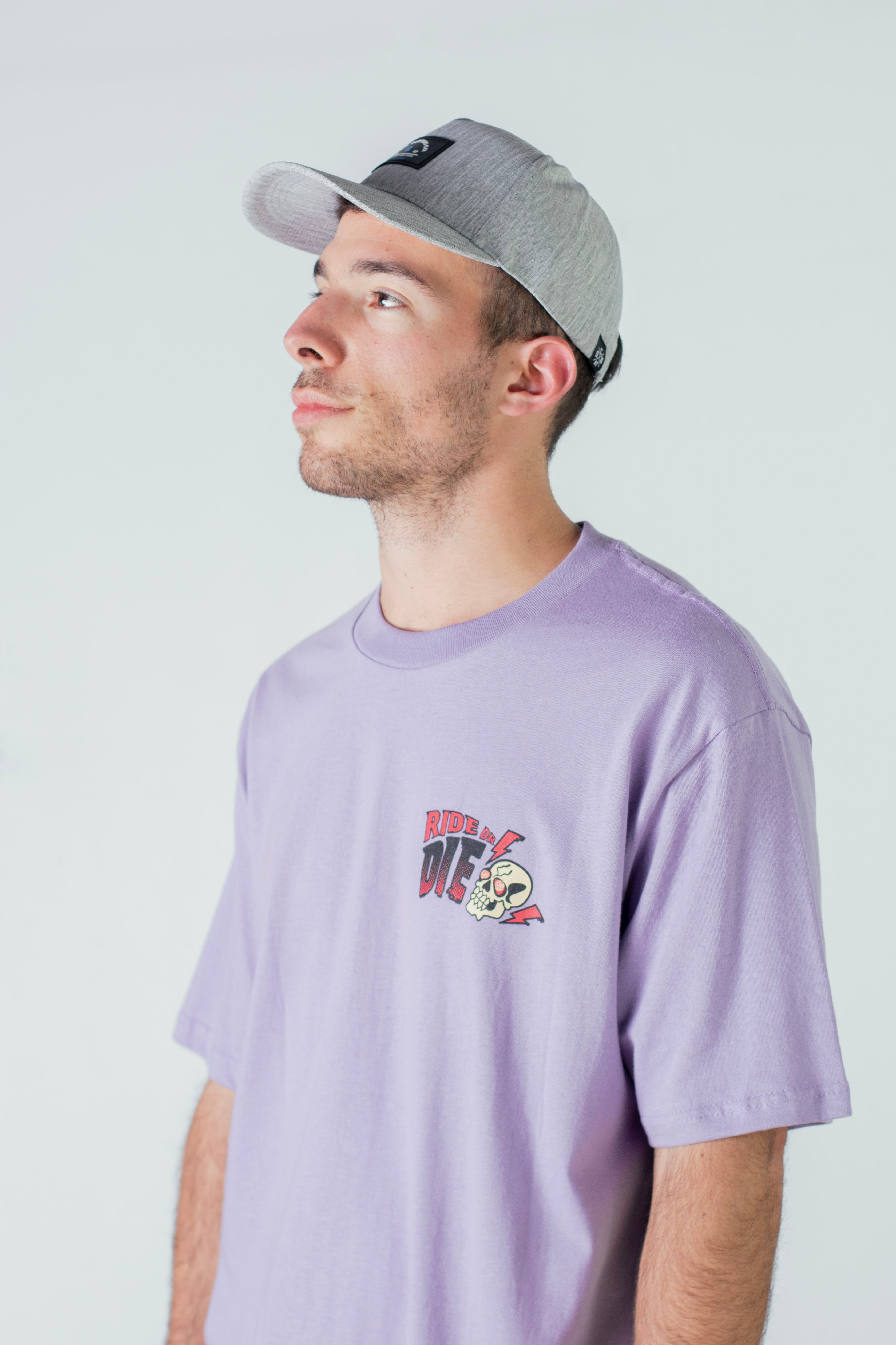 Original Men's T-Shirt Ocn B7 in Violet - Comfortable & Stylish for Casual Wear, Gym, and Everyday Outfits
