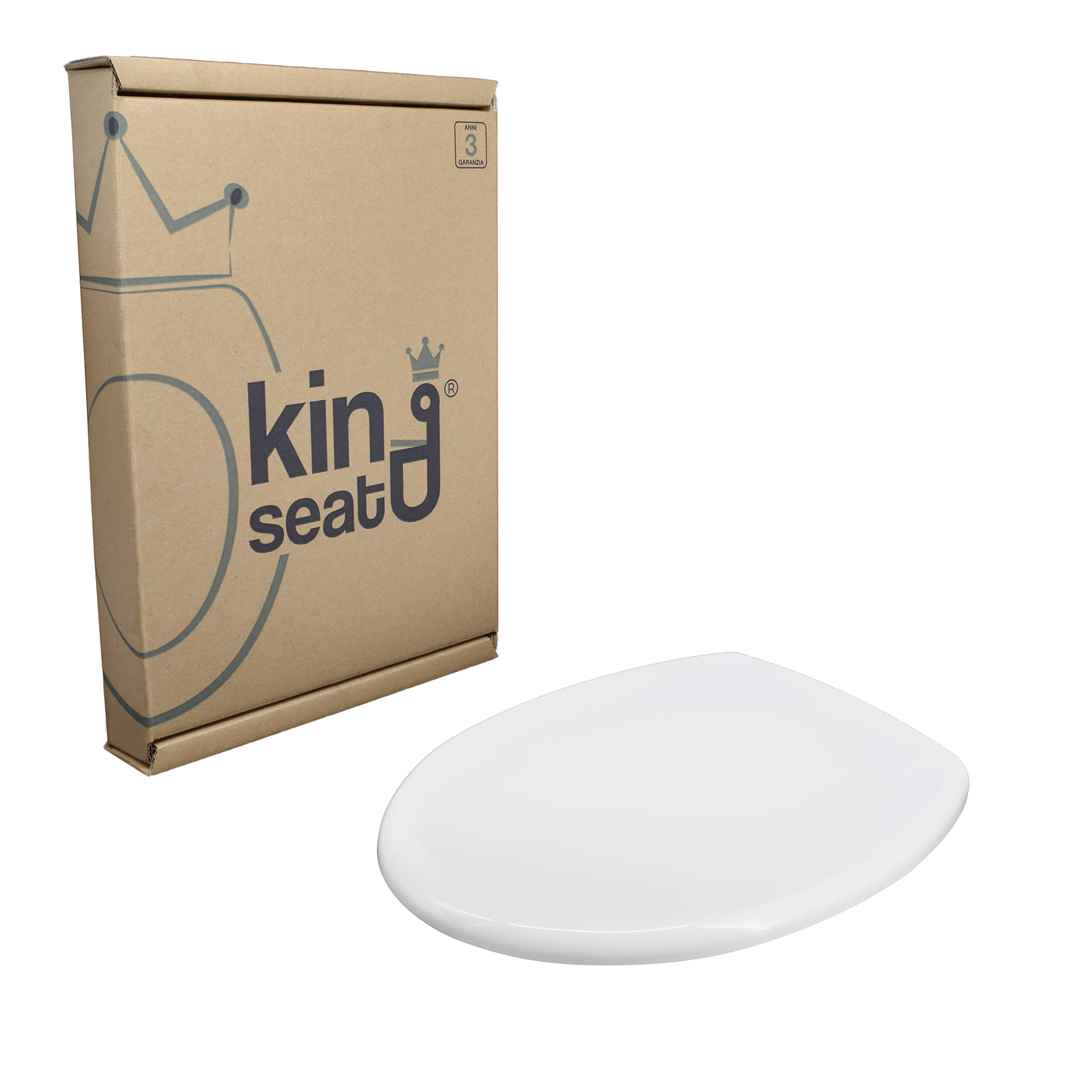Slow Close Toilet Seat with Soft Closing Hinges - Yes Sedileria Selnova 3 Toilet Sink Seat - Durable & Quiet Bidet Compatible Design for Bathroom Upgrade (Model 455254181480) - Perfect for Modern Homes, Apartments & ADA Compliant Restrooms