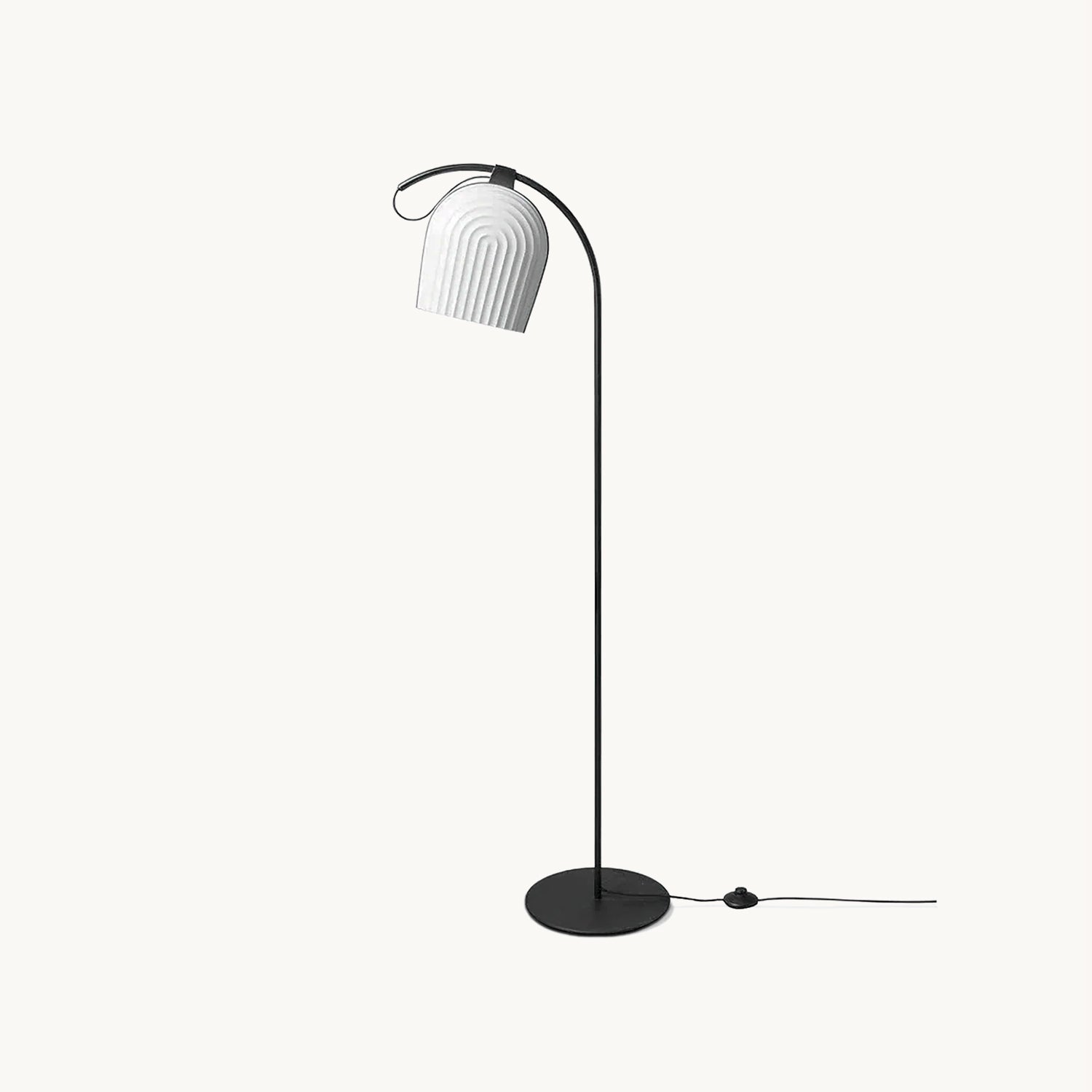 Modern Arc Floor Lamp for Living Room - Adjustable LED Standing Light with Remote Control, Perfect for Reading, Lounge & Bedroom Decor