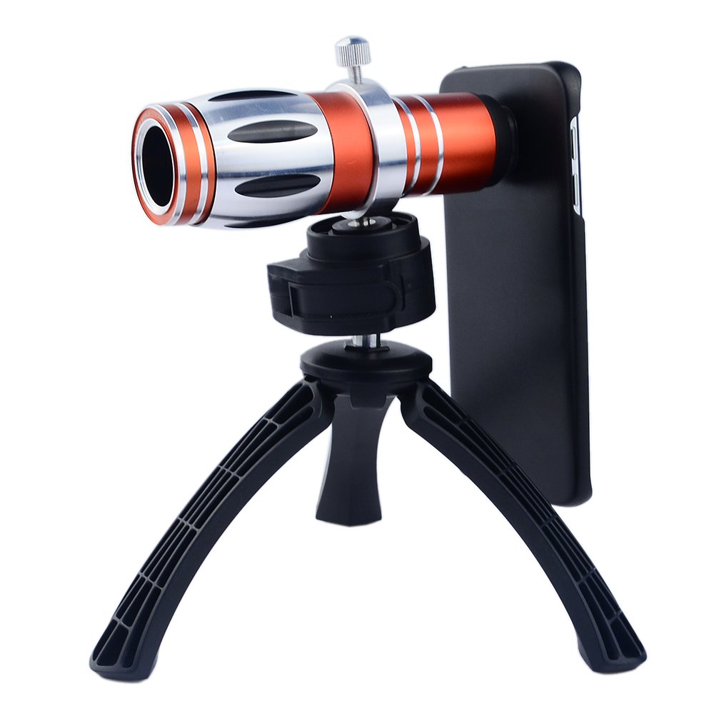 Apexel 17x Optical Zoom Aluminum Telephoto Lens for Samsung Galaxy S6 Edge - Professional Phone Camera Lens with Tripod & Case - Perfect for Travel, Wildlife Photography and Long-Distance Shooting