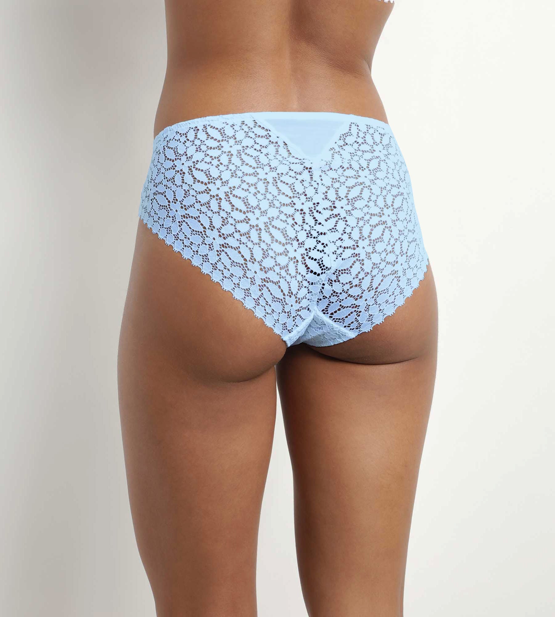 Floral Lace Blue Culotte Pants for Women - Elegant & Comfortable Daily Wear - Perfect for Office, Casual Outings & Special Occasions