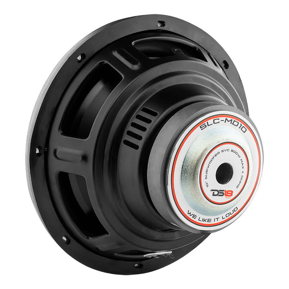 DS18 SLC MD10 SELECT 10 PPI Cone Subwoofer - 800 Watts 4 Ohm SVC Car Audio Speaker - Powerful Bass for Trucks, SUVs & Custom Car Audio Systems