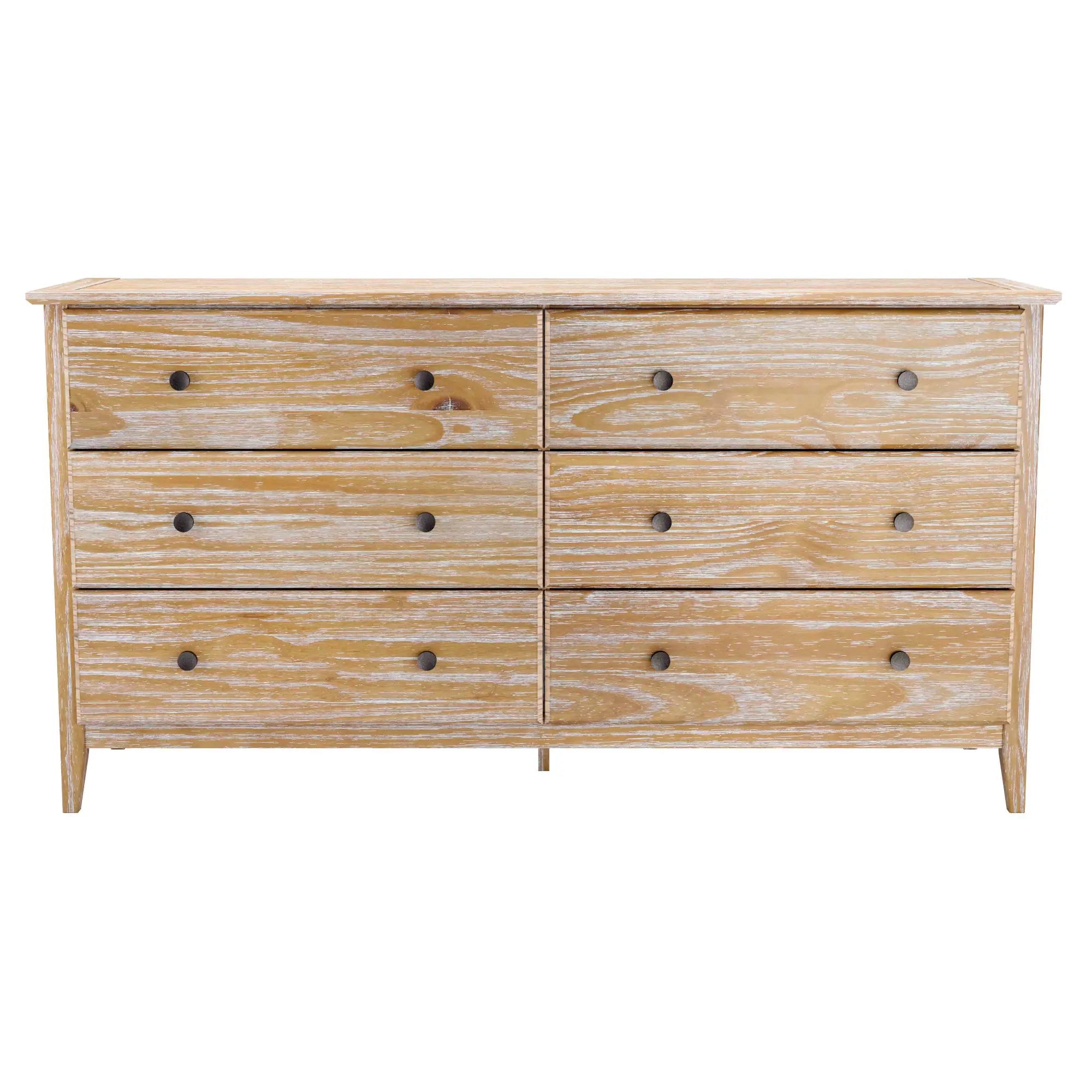 Greenport 5-Piece Bedroom Set - Queen Size Bed Frame, Nightstand, Dresser & Mirror - Modern Farmhouse Furniture for Master Bedroom or Guest Room