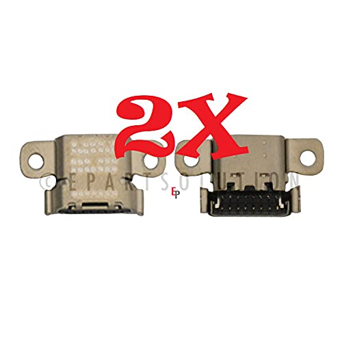 2-Pack USB-C Charging Port Dock Connector Replacement for Amazon Kindle Fire HD 8 & HD 8 Plus 10th Gen (K72LL3/K72LL4) - Fast Charging, Durable Design - Perfect for Home, Office & Travel Use