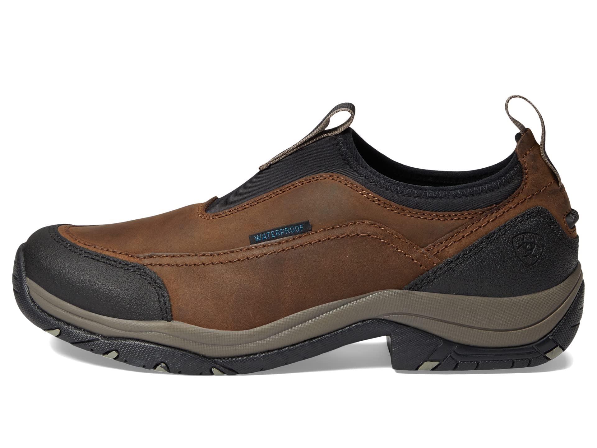Ariat Men's Terrain Ease Waterproof Hiking Boots - Lightweight & Durable Outdoor Shoes for Hiking, Camping & Work - All-Weather Comfort & Support