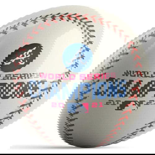 2021 World Series Champion Atlanta Braves Bowling Ball - OnTheBallBowling | Perfect for Bowling Enthusiasts, Sports Fans & Collectors | Great for Leagues, Tournaments & Home Bowling Alleys