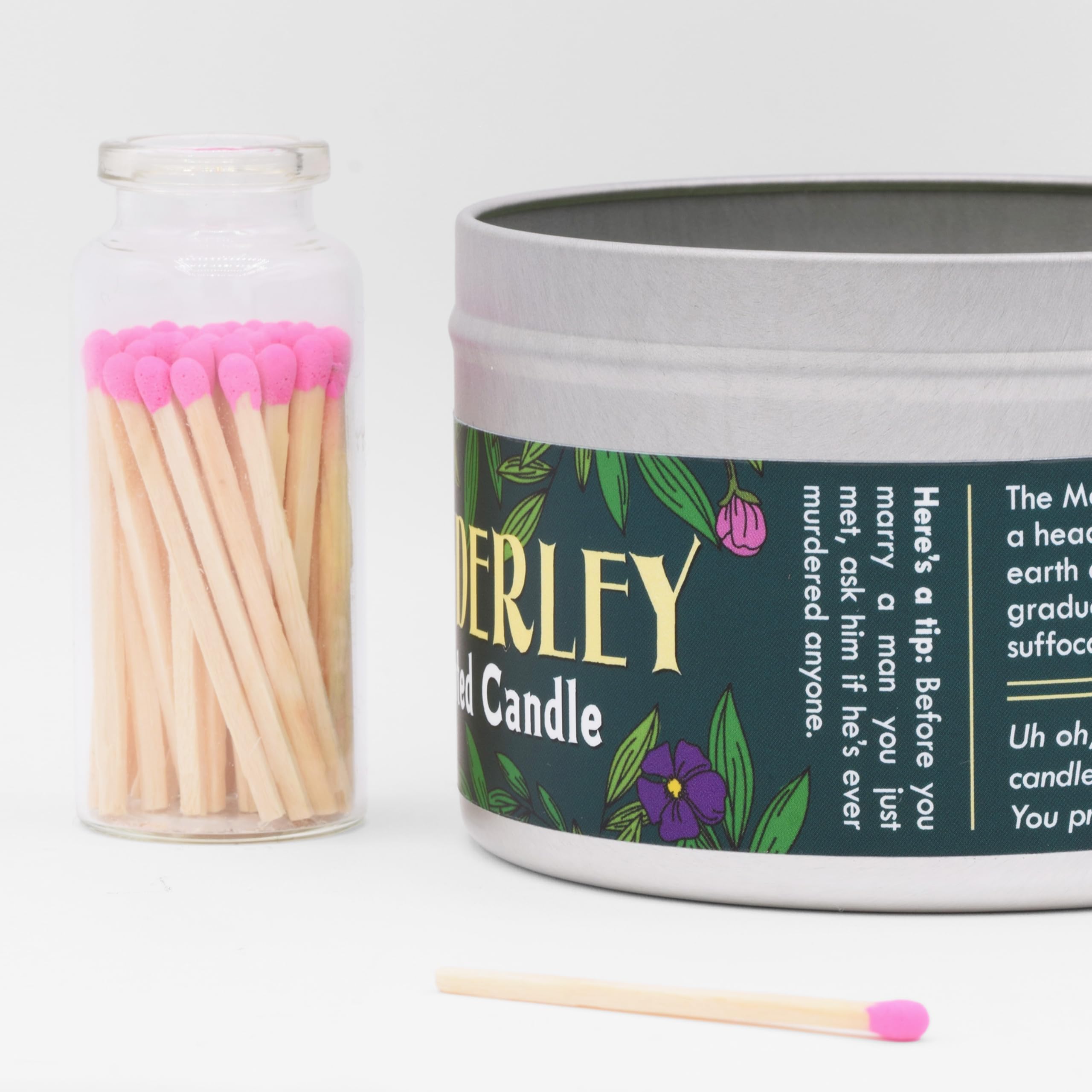Manderley Scented Candle - Azalea Fragrance Soy Wax Candle for Book Lovers | Literary Inspired Home Decor Gift | Perfect for Reading Nooks, Cozy Evenings & Relaxation