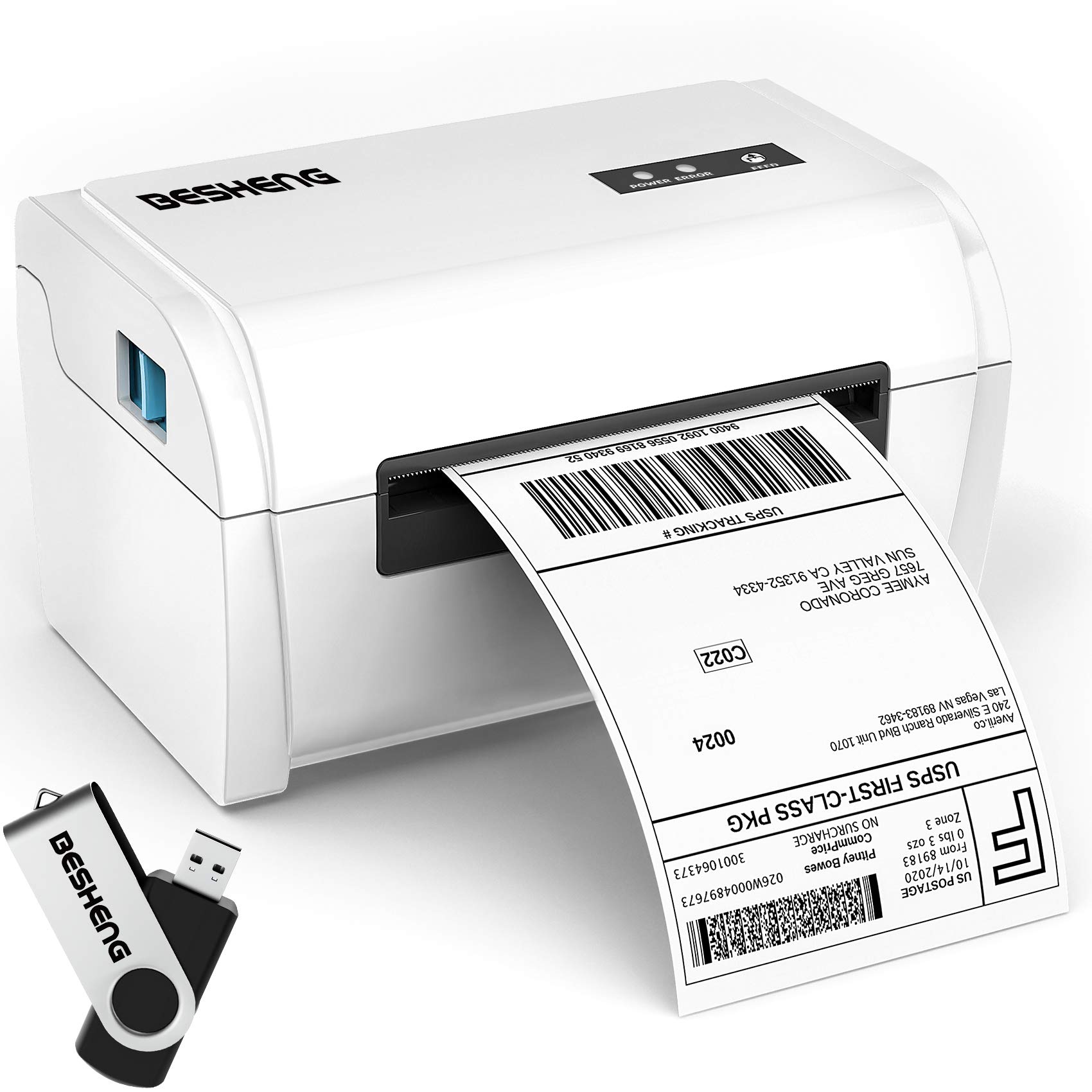 4x6 Thermal Label Printer for Shipping Packages - Compatible with USPS, FedEx, UPS - Perfect for E-commerce, Small Business & Home Shipping Needs
