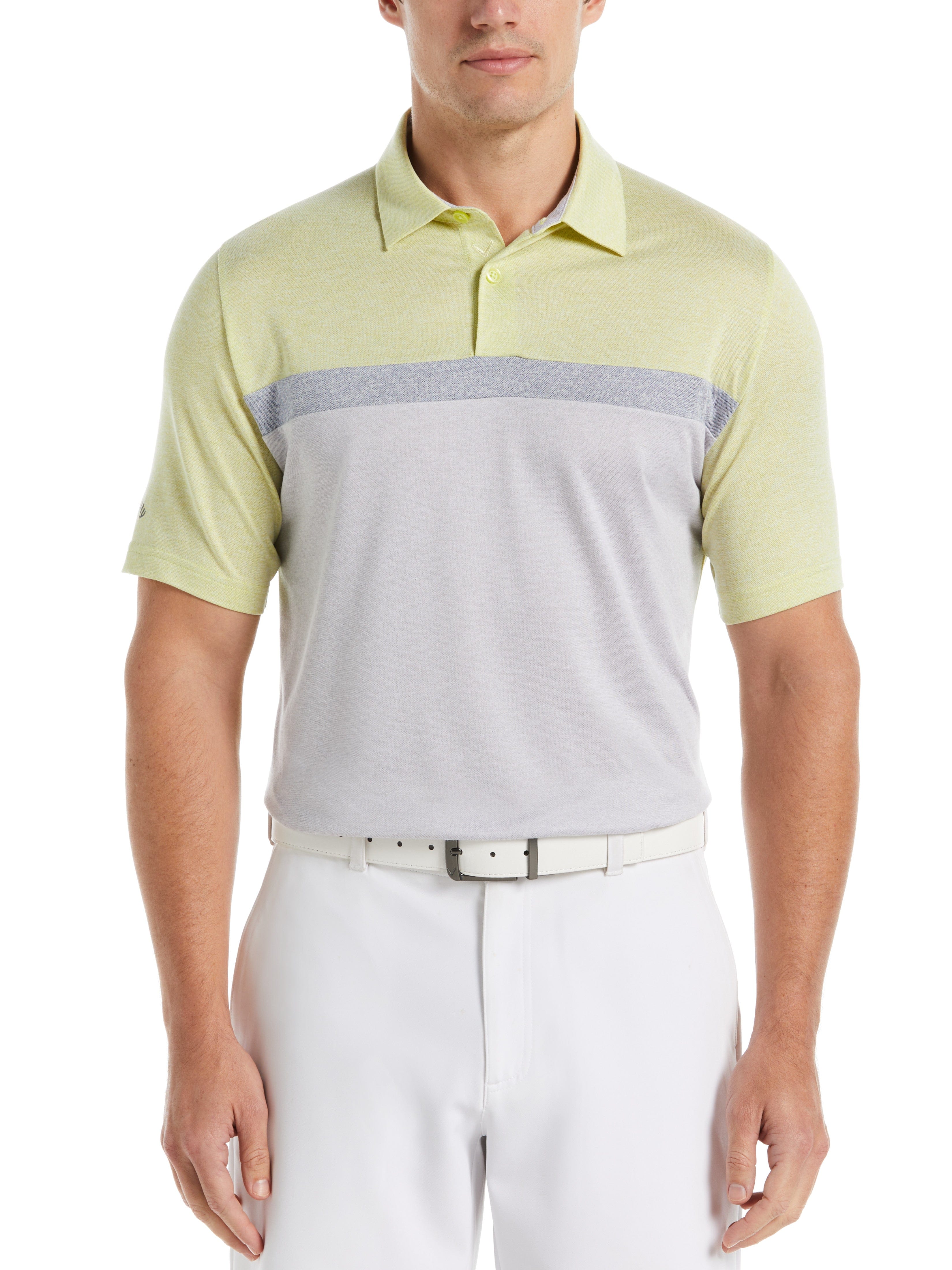 Soft Touch Color Block Golf Polo Shirt for Men - Breathable & Comfortable Performance Wear - Perfect for Golf, Casual Outings & Business Casual