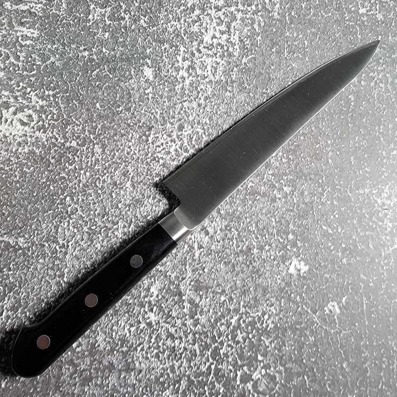 Tsunehisa SRS13 Japanese Petty Knife 150mm - High-Polished Stainless Steel Blade with Western Handle - Perfect for Slicing Fruits, Vegetables & Boneless Meat in Home Kitchen & Professional Use