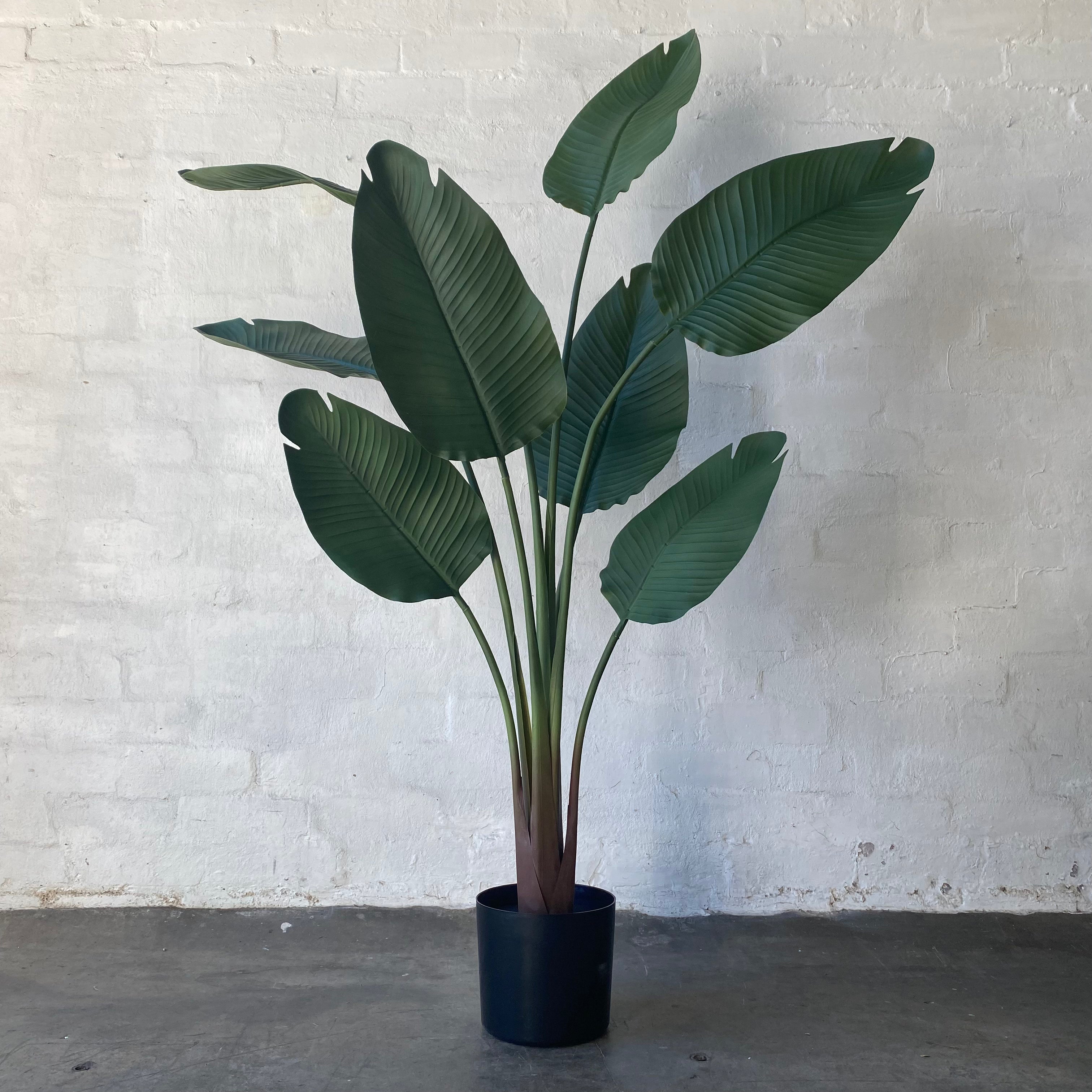 Artificial Bird of Paradise Plant - Tropical Outdoor Foliage for Patio, Poolside & Garden Decor | 3-4 Feet Tall Potted Plant for Landscaping & Home Décor