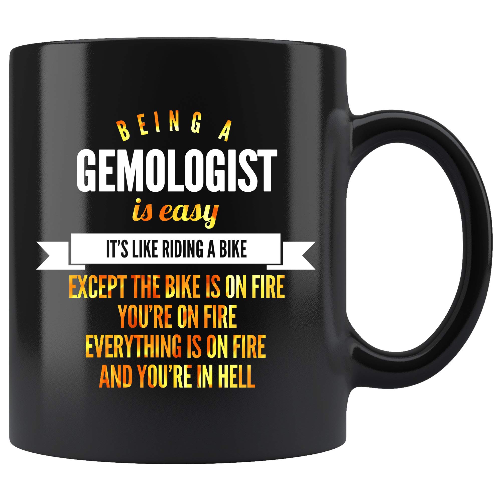 Gemologist Coffee Mug - 11 oz Black Funny Gift for Women & Men | Perfect for Gemologists, Jewelry Enthusiasts & Geology Lovers - Great for Office, Home & Gift Giving