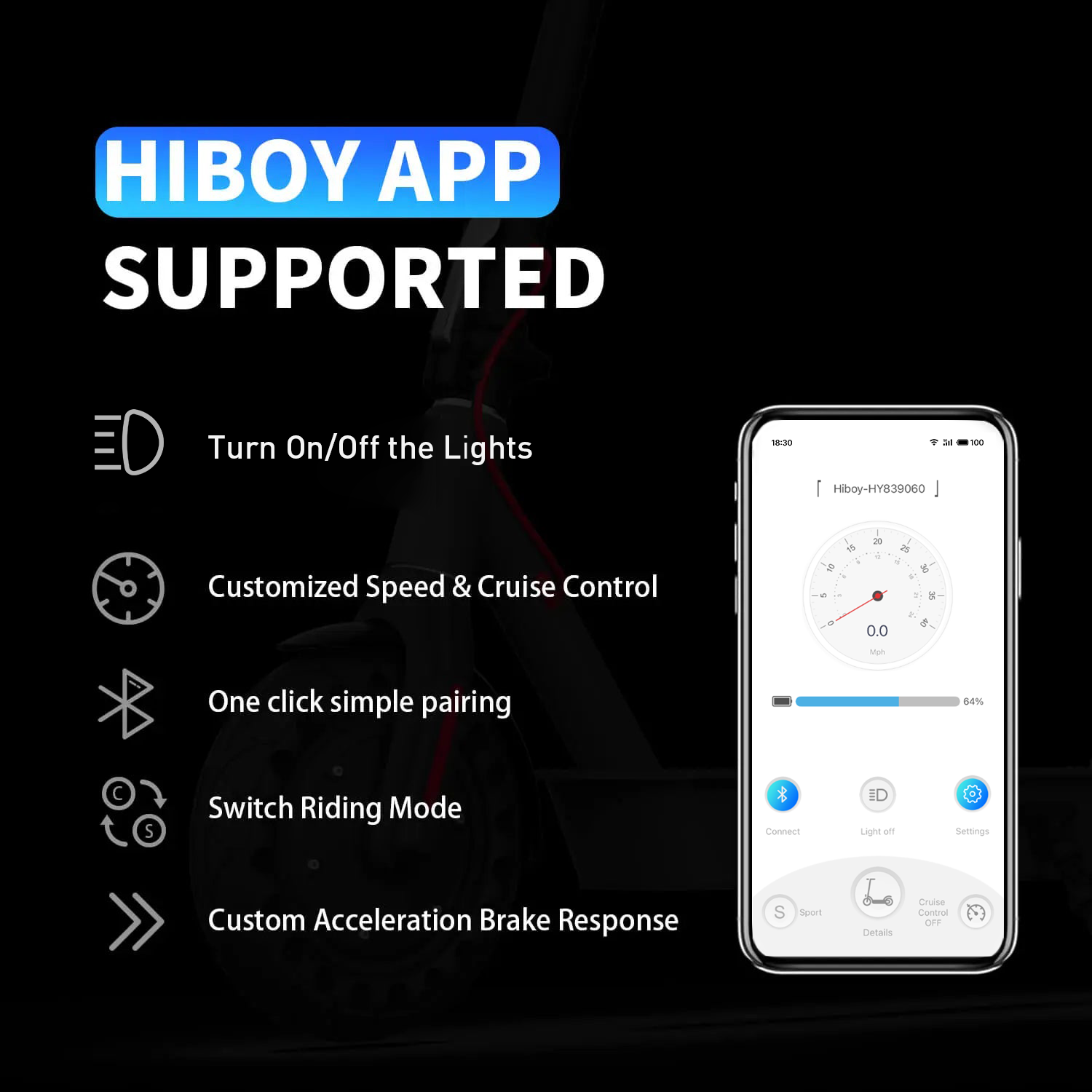 Refurbished Hiboy S2 Pro Electric Scooter for Adults - 350W Motor, 19mph Speed, 25 Mile Range - Perfect for Commuting, Campus Travel & Urban Exploration