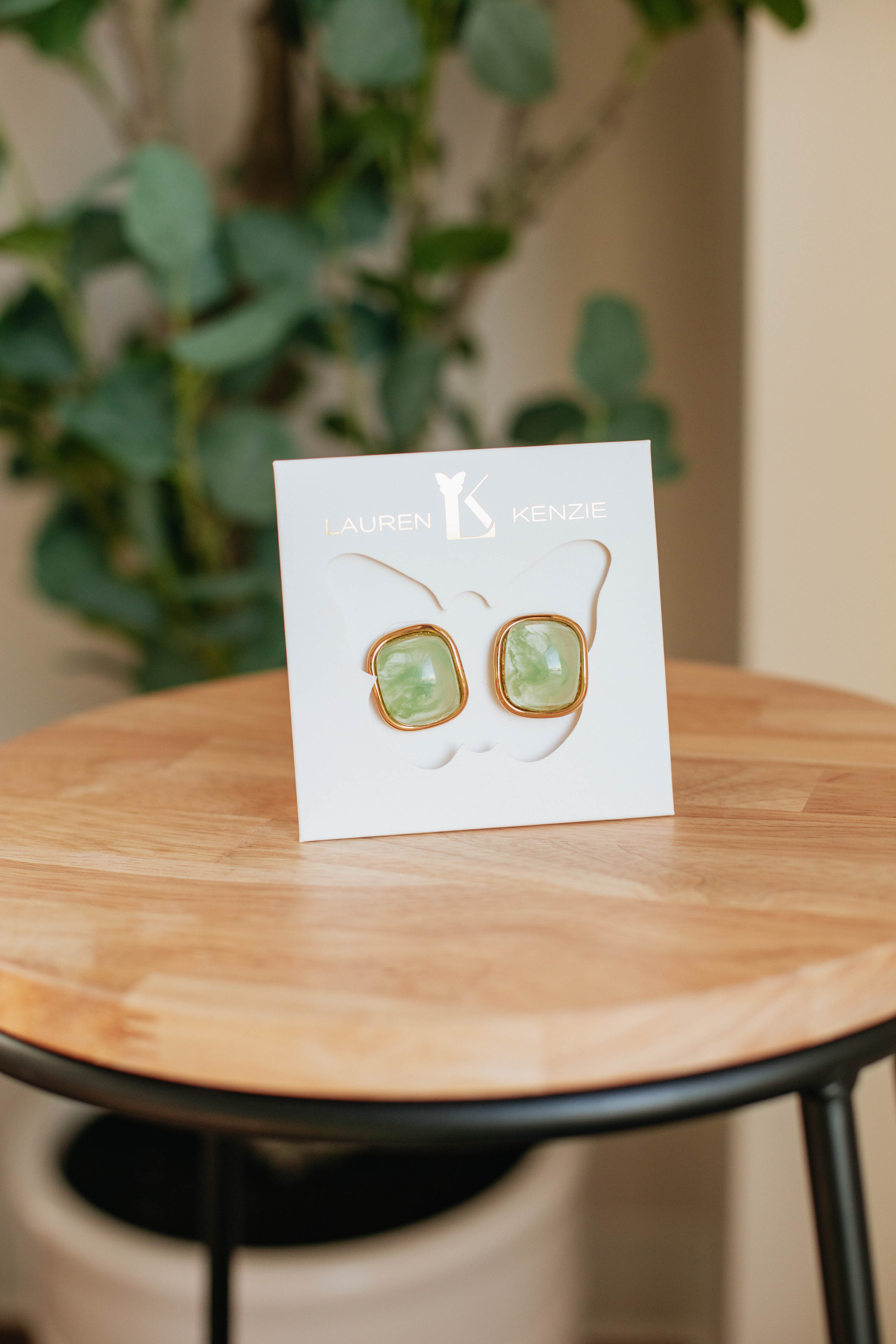 Admired Effect Earrings - Elegant Tea Green Dangle Earrings for Women | Perfect for Parties, Weddings & Everyday Wear