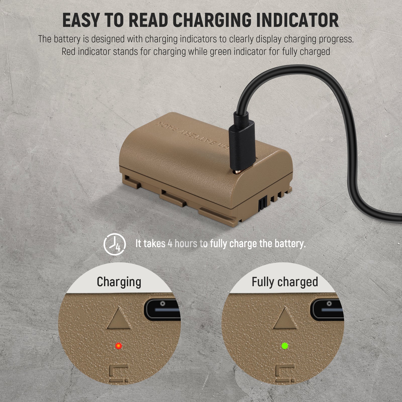NEEWER LP-E6NH R6 II Rechargeable Battery for Canon Cameras - Compatible with EOS R5, R6, 5D, 7D, 80D - Perfect for Travel, Wedding & Outdoor Photography