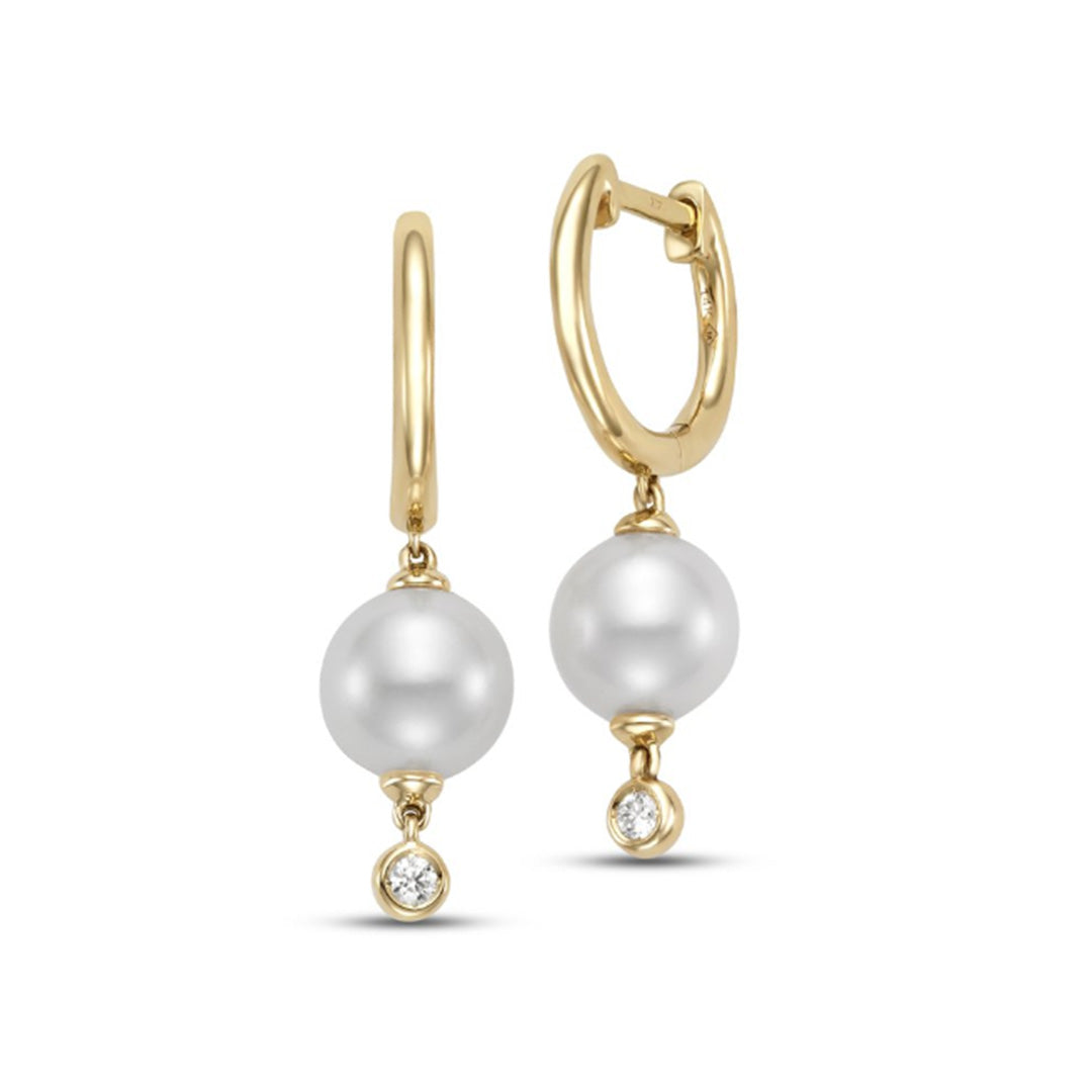 Exquisite Pearl & Diamond Drop Earrings for Women – Elegant Dangle Jewelry for Weddings, Parties & Special Occasions