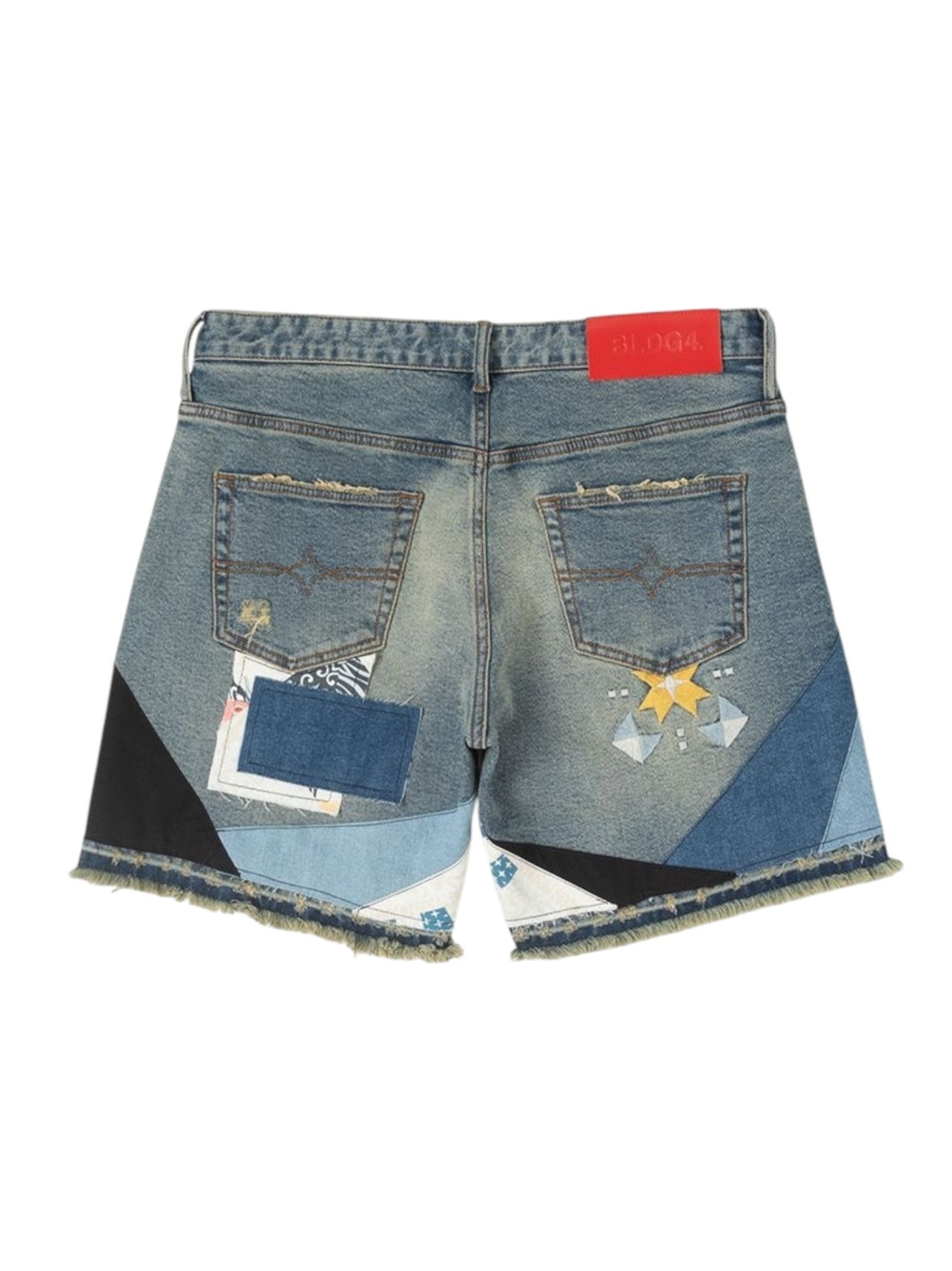 BLDG4 Ricochet Short High Hopes Wash - Premium Denim Shorts for Men, Trendy Distressed Wash, Comfortable Fit for Casual Wear, Street Style, Summer Outfits and Weekend Adventures