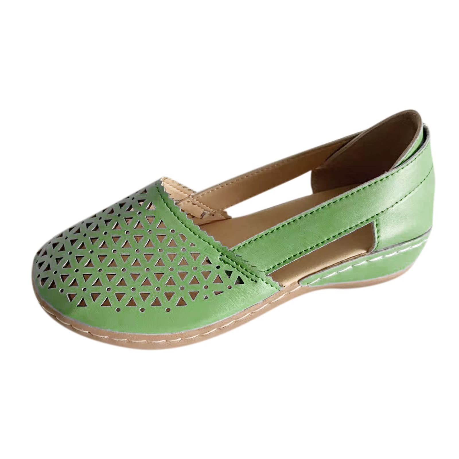 Women's Casual Roman Wedge Sandals with Elastic Strap - Low Heel Comfortable Walking Shoes for Summer, Beach, Vacation & Daily Wear