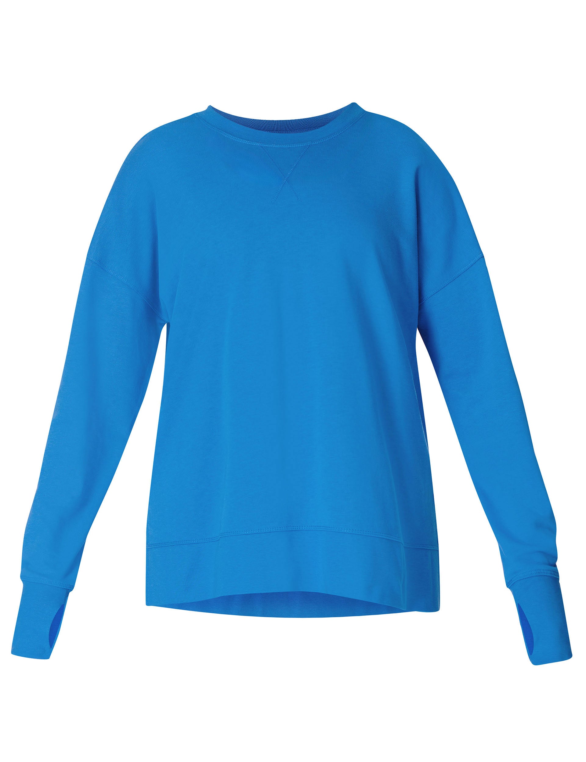 After Class Longline Sweatshirt for Women - Oversized Pullover Hoodie in Tidal Blue | Casual Loungewear, Streetwear Fashion & Cozy Fall Outfits