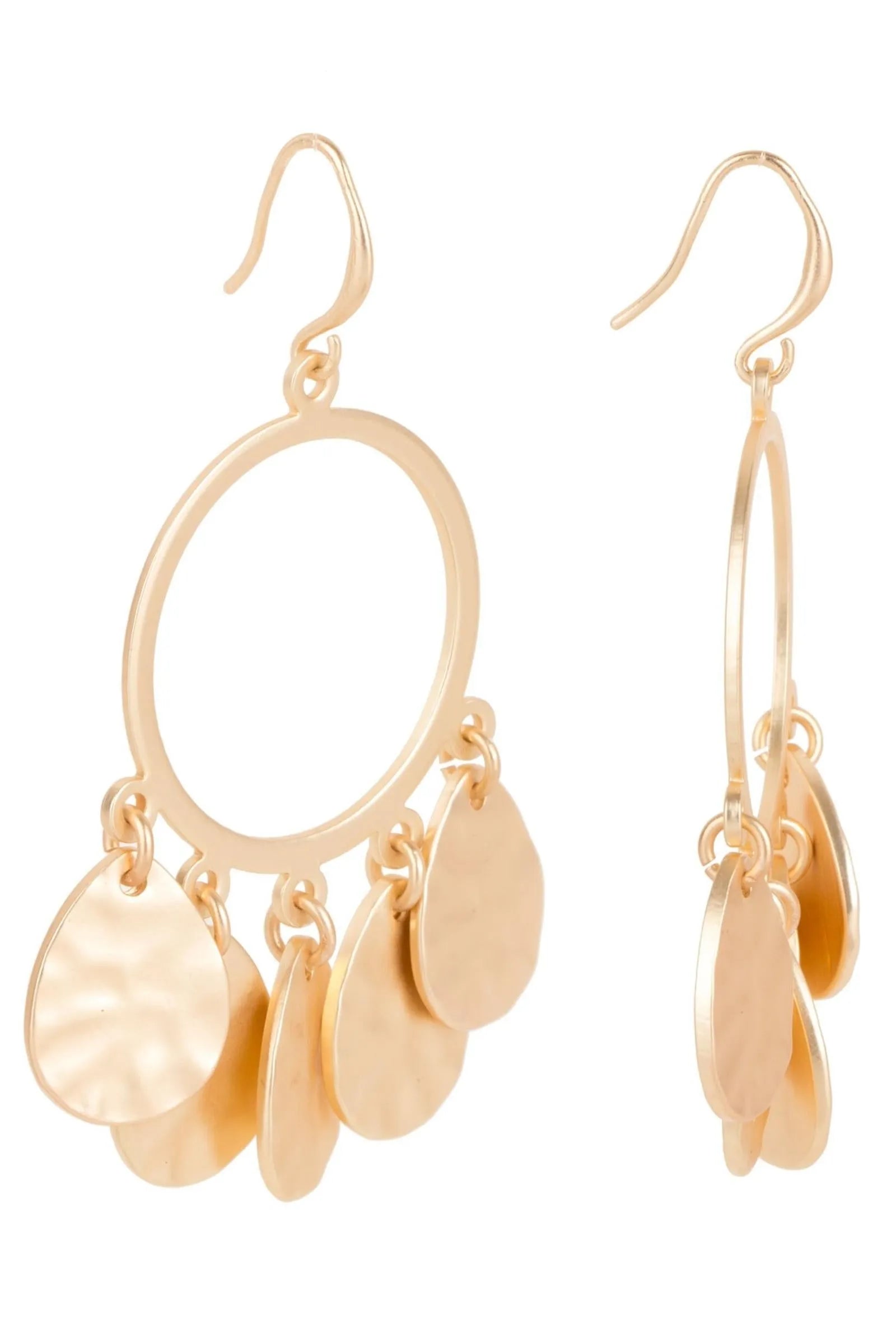 Lucky Leaf Hoop Earrings for Women - 14K Gold Plated Dainty Leaf Design Earrings - Perfect for Everyday Wear, Parties & Gifts