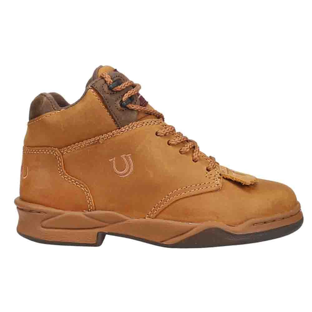 ROPER Women's Horseshoe Kiltie Round Toe Hiking & Casual Ankle Boots - Brown Leather Outdoor Walking Shoes for Hiking, Camping & Everyday Wear
