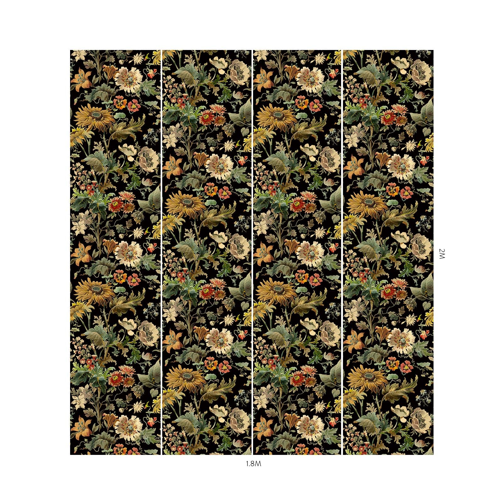 AVALON Noir Wallpaper - Premium Peel and Stick Wallpaper for Home Decor, Bedroom, Living Room, Office | Easy to Install & Removable