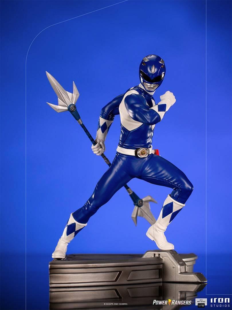 Iron Studios Power Rangers Blue Ranger BDS Art Scale 1/10 Statue - Collectible Action Figure for Display & Home Decor | Perfect for Fans, Gift & Superhero Collections