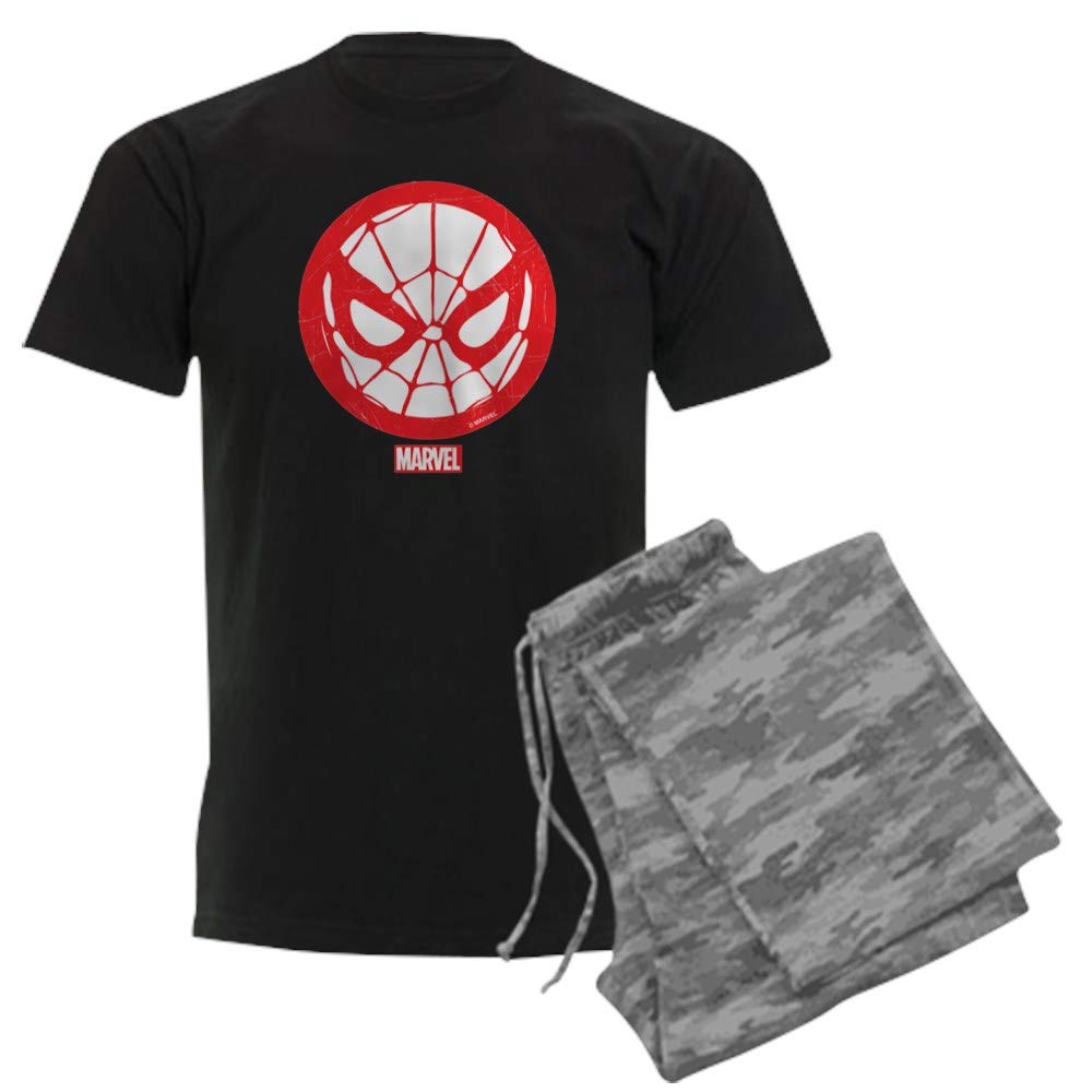 Spider-Man Web Print Men's Dark Pajama Set - Superhero Sleepwear for Marvel Fans | Perfect for Movie Nights & Comic Conventions