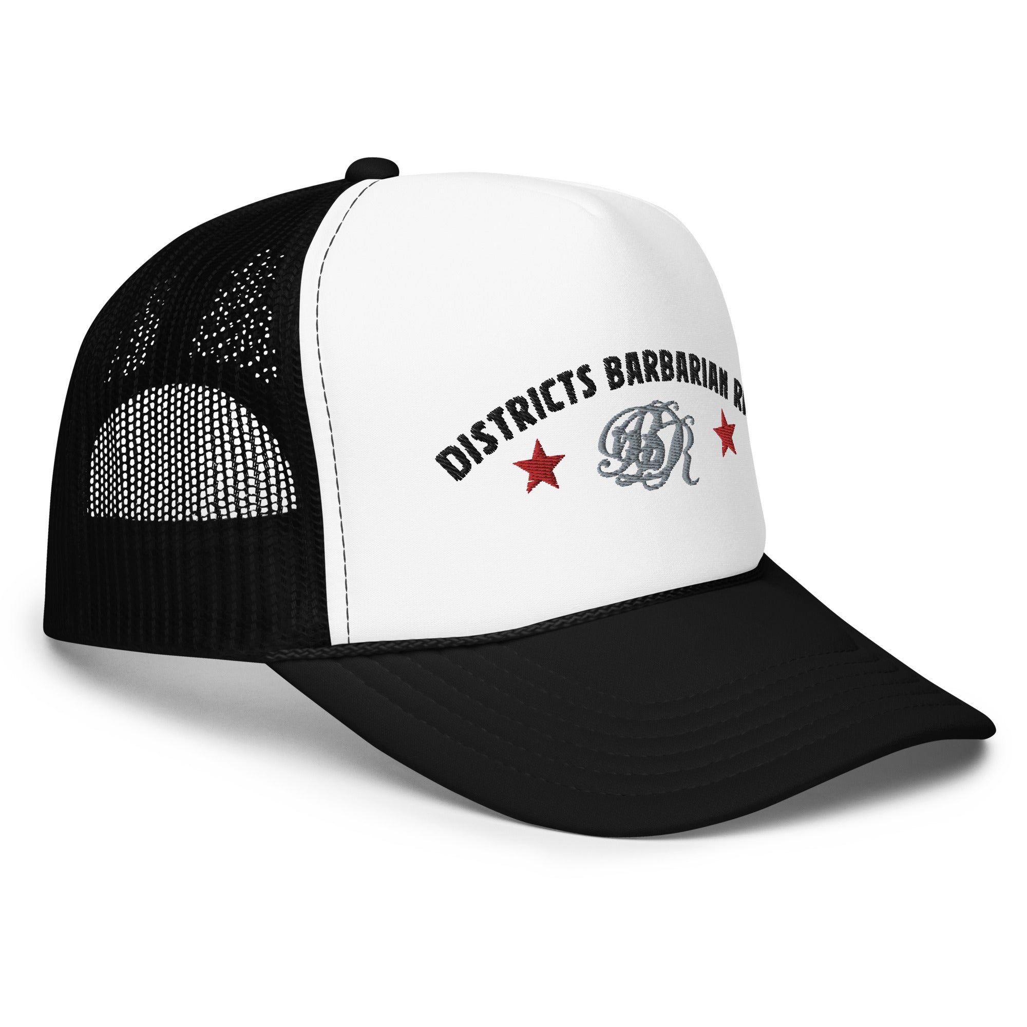 Districts Barbarian RFC Foam Trucker Hat - Adjustable Snapback Cap for Men & Women - Perfect for Outdoor Sports, Hiking, and Casual Wear