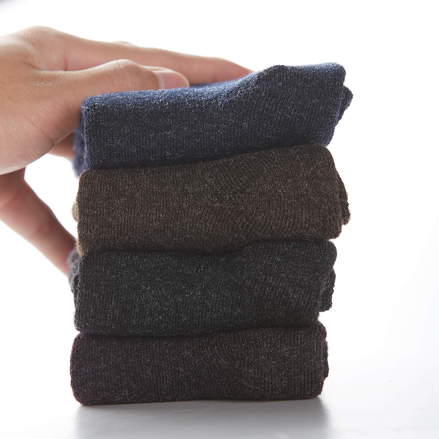 Women's Merino Wool Socks - 4 Pack Winter Hiking Socks for Outdoor Activities