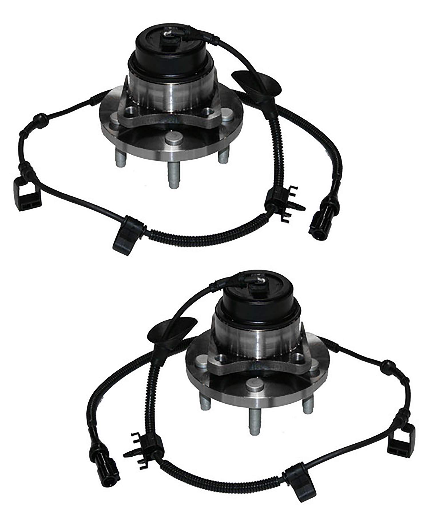 Ford Lincoln Mercury Wheel Hub Bearing Front Set of 2 - Compatible with 2004 Marauder, 2004-2011 Town Car, 2005-2011 Crown Victoria & Grand Marquis - Smooth Ride & Easy Installation for Highway & City Driving