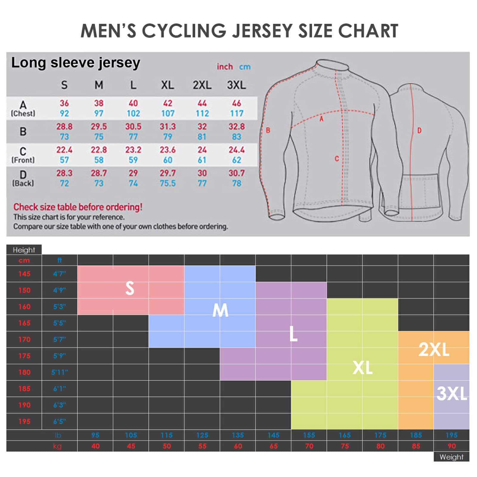Men's Cycling Jersey & Padded Pants Set - Long Sleeve Performance Outfit with Jacket (Sizes S-2XL) for Road Biking & Mountain Cycling
