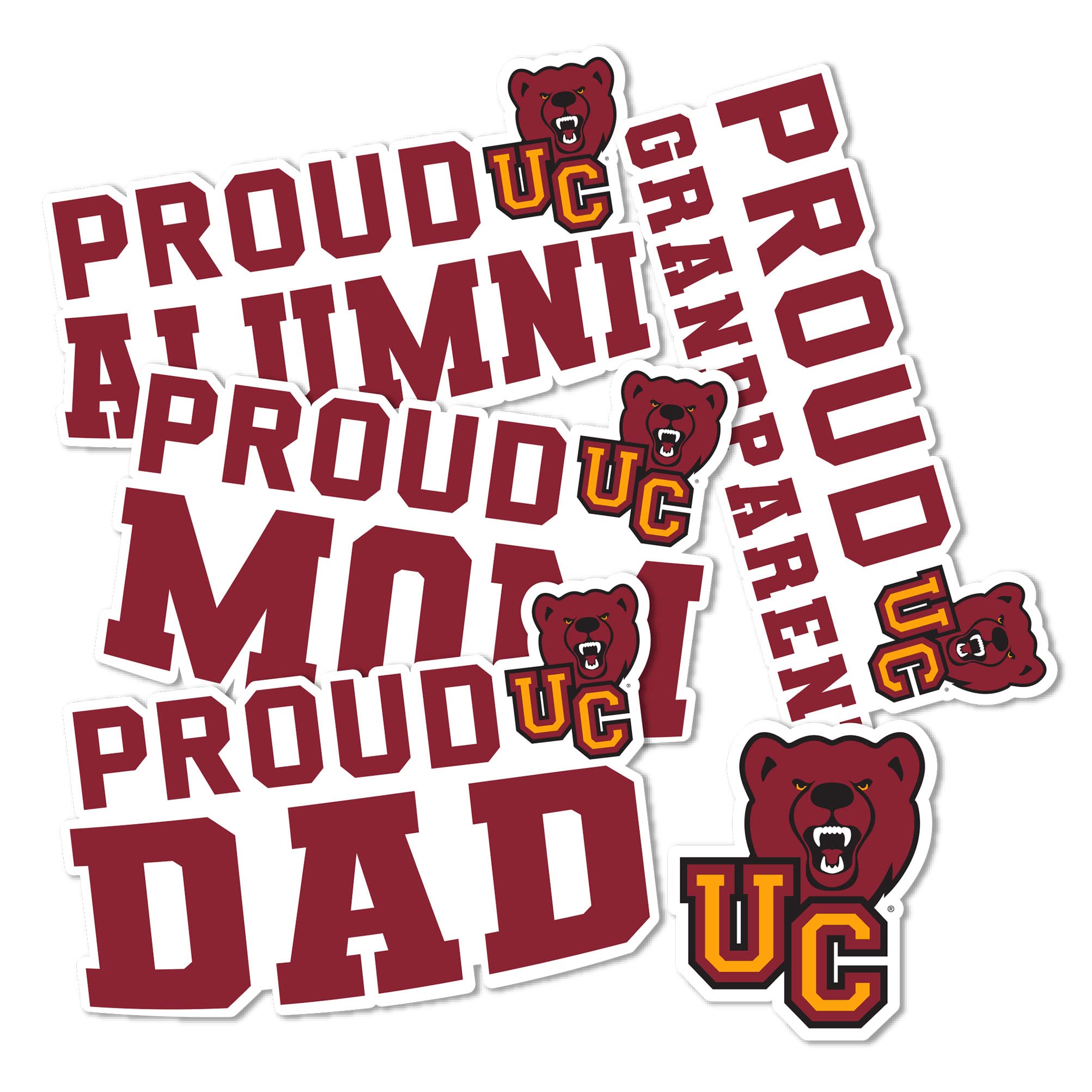 Desert Cactus Ursinus College Sticker Bears Vinyl Decal - Waterproof Laptop, Water Bottle, Car, Scrapbook Decoration (Family Full Sheet) - Perfect for College Dorm, School Supplies & DIY Crafts