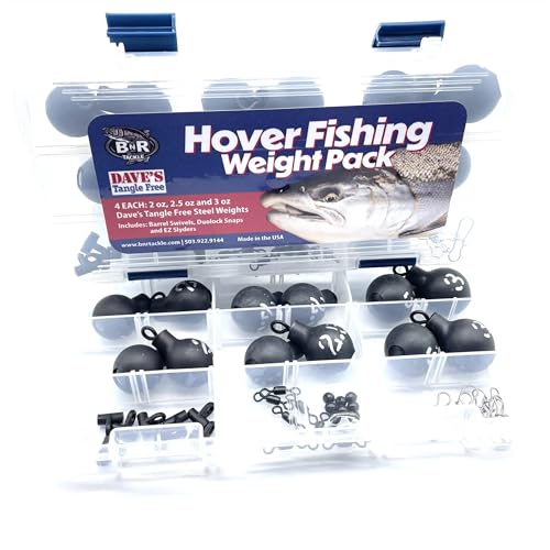 BnR Dave's Hover Fishing Weights - Premium Tungsten Drop Shot Weights for Bass & Walleye Fishing | Perfect for Clear Water & Finesse Techniques