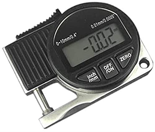 Digital Caliper Thickness Gauge - Precision Measuring Tool for Leather, Paper, Cardboard | Portable Square Display Micrometer for Quick Measurements | Perfect for Crafting, Leatherworking & DIY Projects