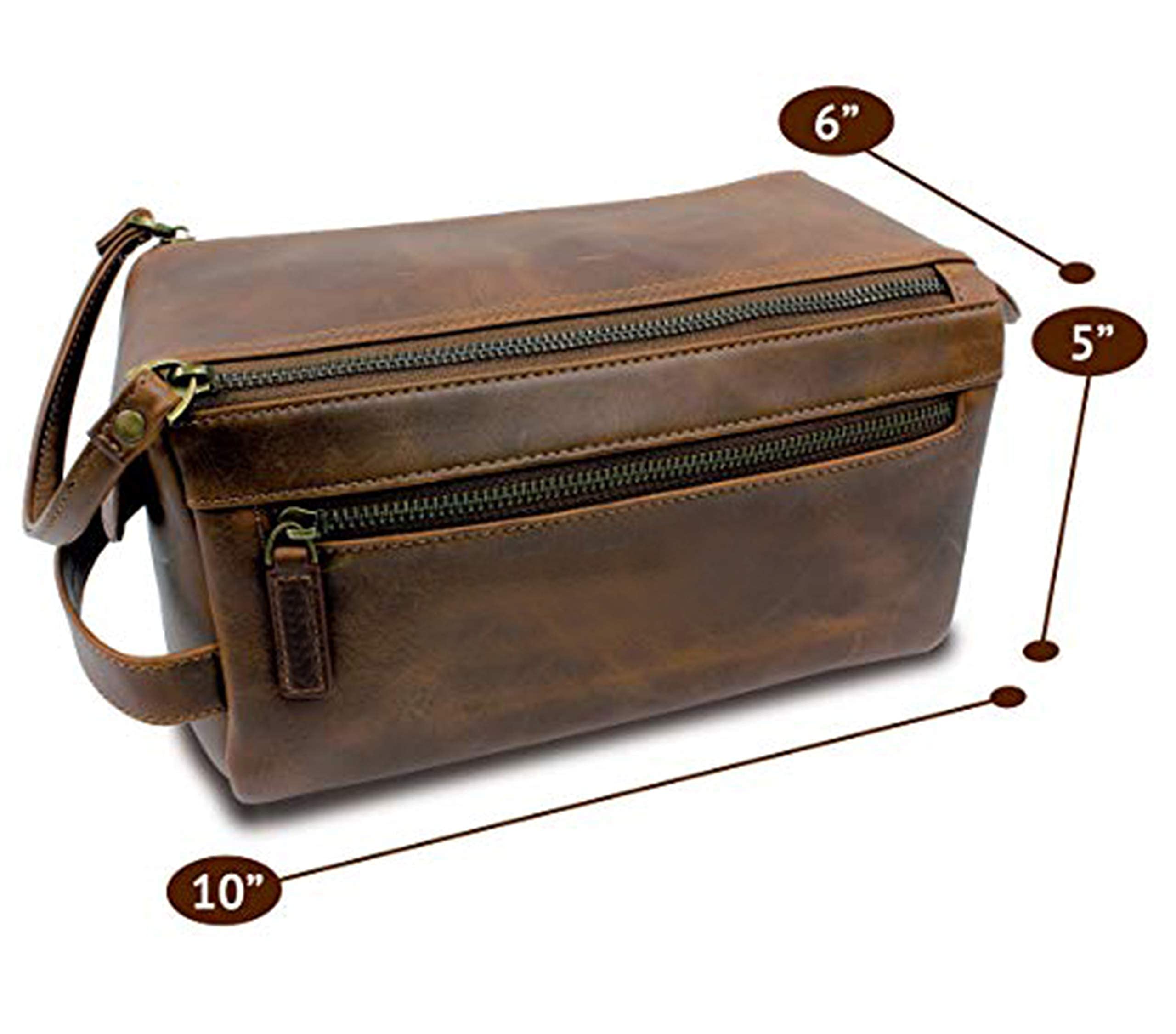 Large 28 Inch Leather Duffel Bag for Men - Weekender Travel Overnight Carry On Luggage with Toiletry Combo | Perfect for Business Trips, Gym, Sports & Weekend Getaways