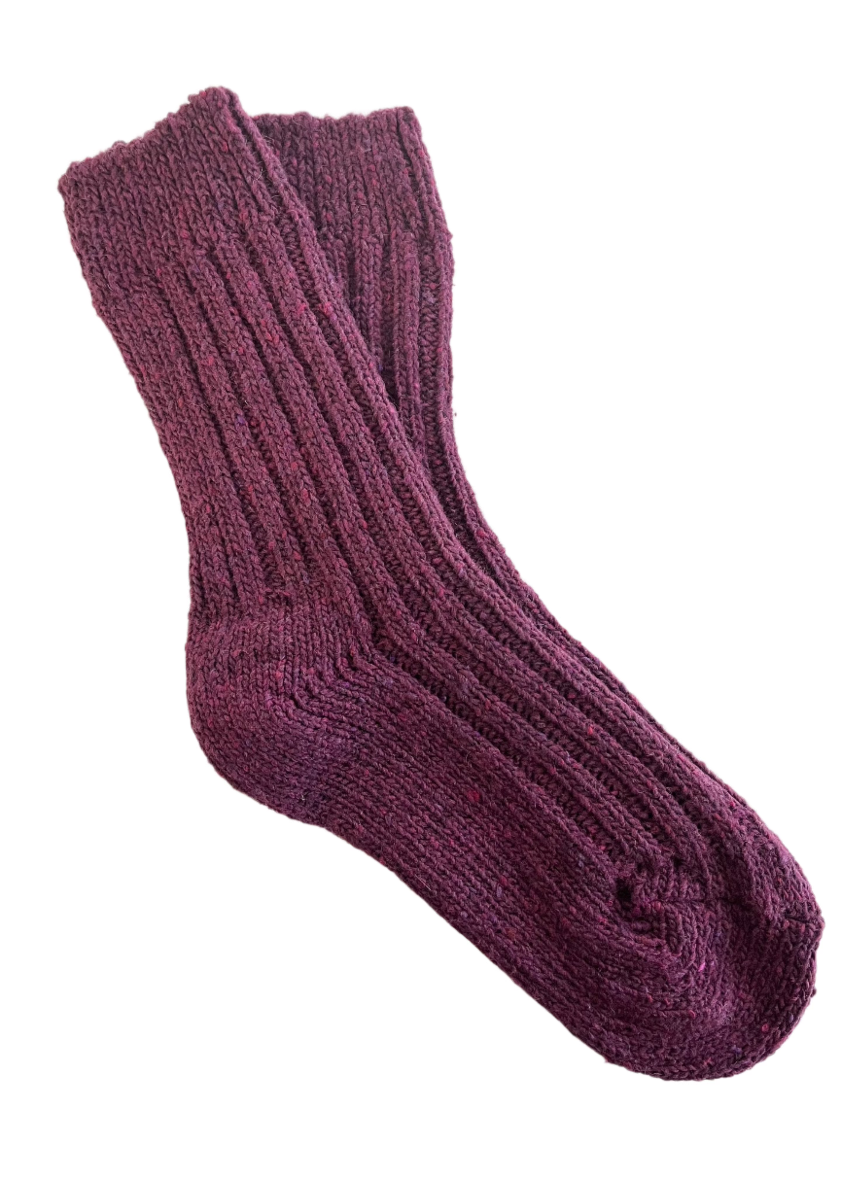 Irish Wool Neppy Socks for Women - Cozy Winter Knit Socks with Textured Design | Perfect for Cold Weather, Indoor Lounging & Gift Giving