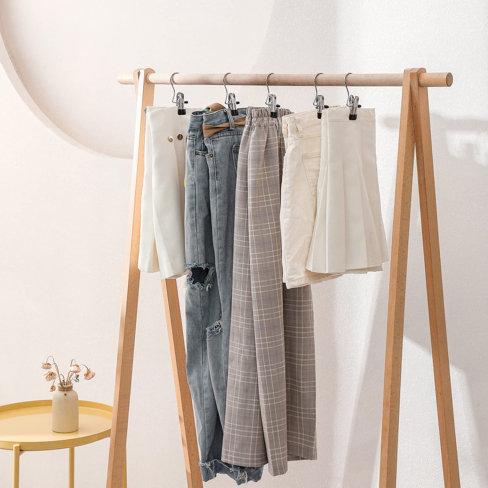 30 Pack Boot Hanger & Legging Organizer for Closet - Space Saving Hanging Clips for Jeans, Hats, Tall Boots & Towels - Portable Multifunctional Storage Solution (Black) | Perfect for Closet Organization & Small Space Storage