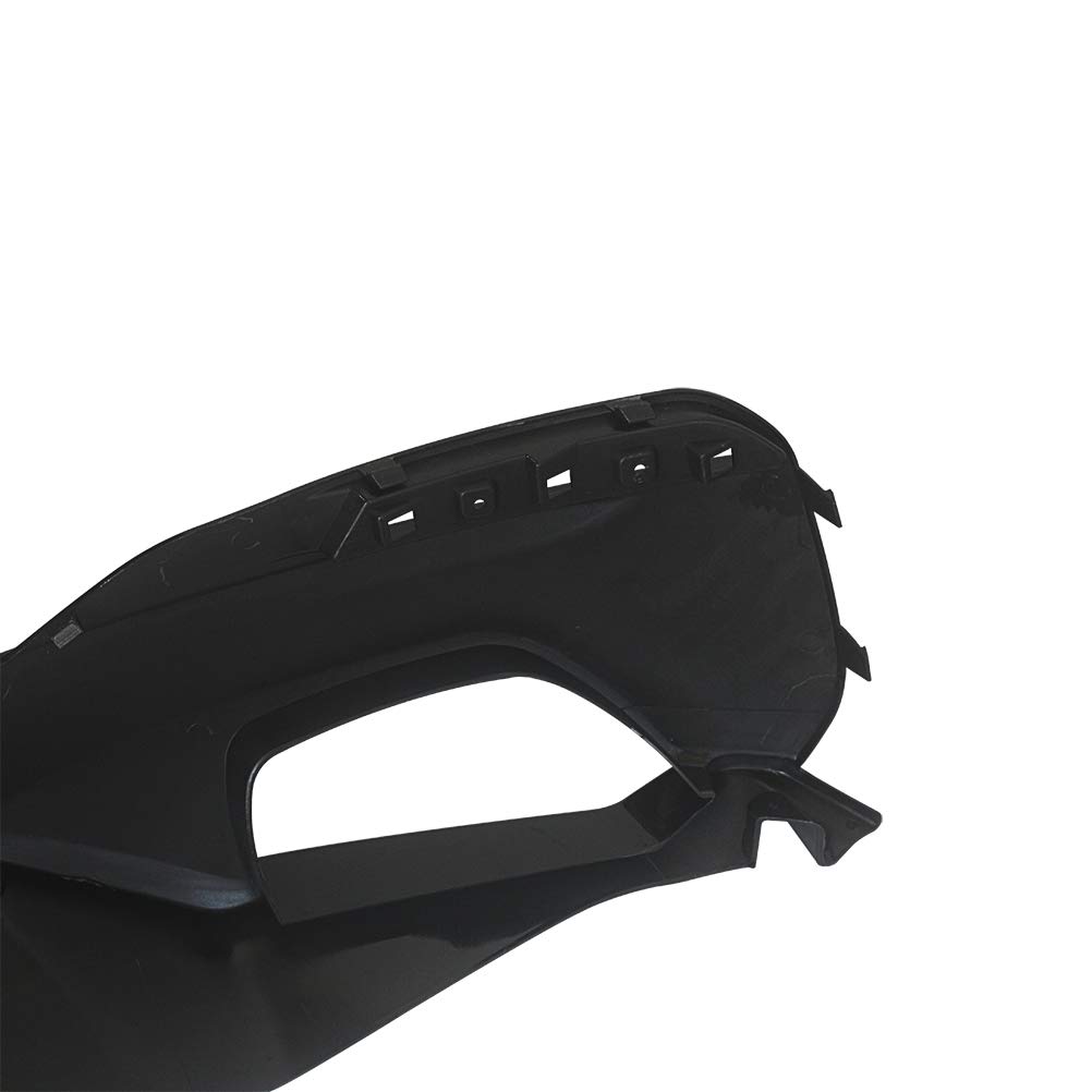 Gloss Black Rear Bumper with Lip for 2017-2020 BMW 5 Series G30 G38 M Sport | Painted Replacement Bumper & Diffuser (1-Piece) - Perfect for Car Upgrades & Performance Enhancement