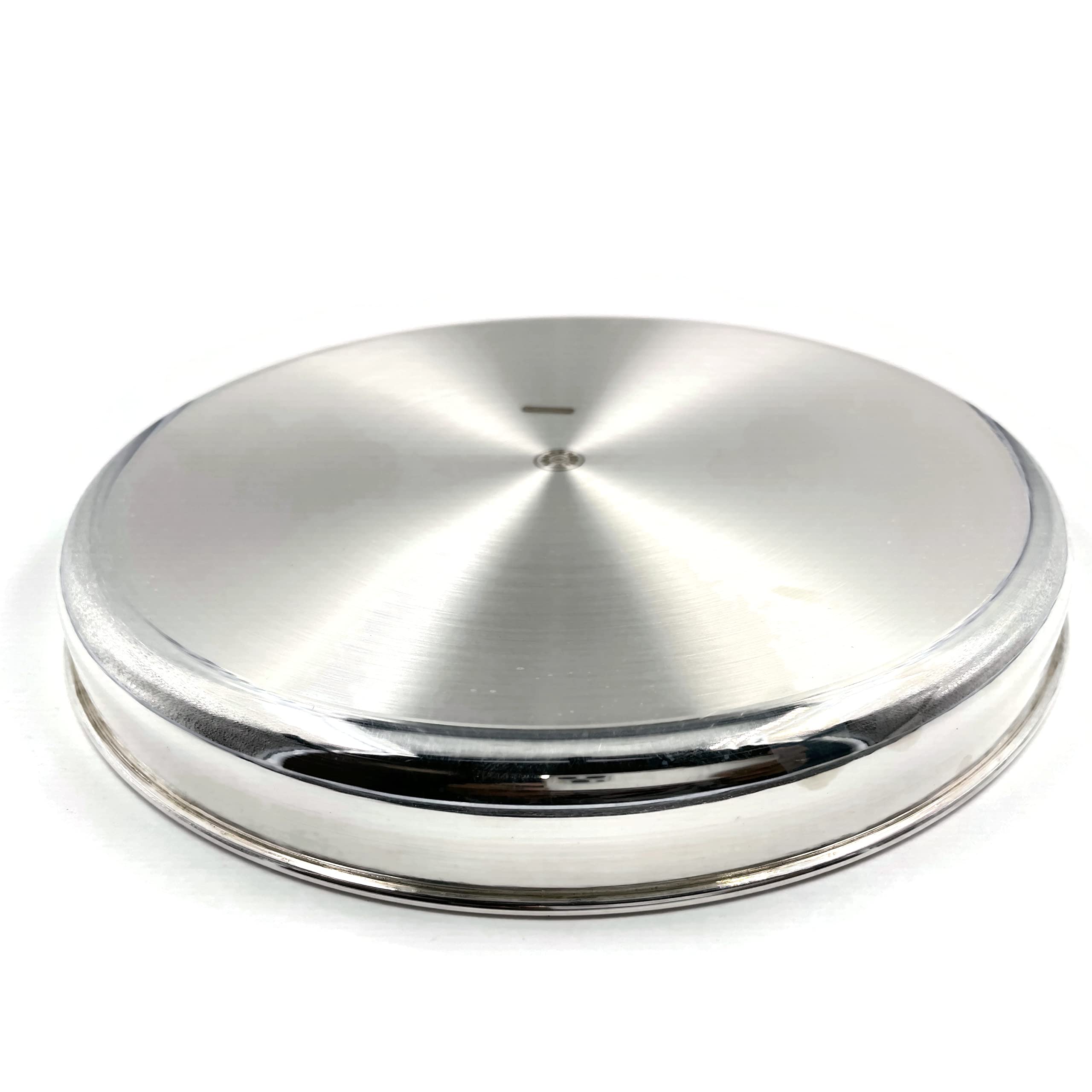 999 Pure Silver Hallmarked Thali Plate - 6.0 Inch Traditional Indian Dining Dish for Pooja, Wedding & Festive Celebrations