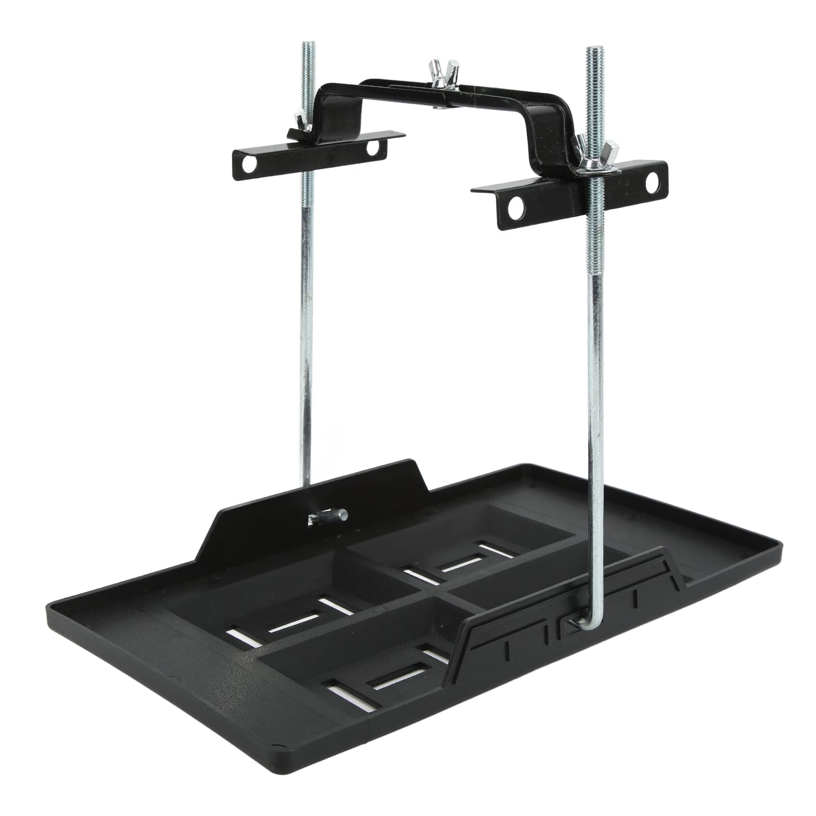 Aramox Heavy Duty Battery Tray Bracket Kit - Universal Car Battery Hold Down Set with Recessed Slots for 27/30/31 Series Batteries (34 Trays + 27 Brackets) - Perfect for Automotive Repair, Maintenance & Battery Replacement