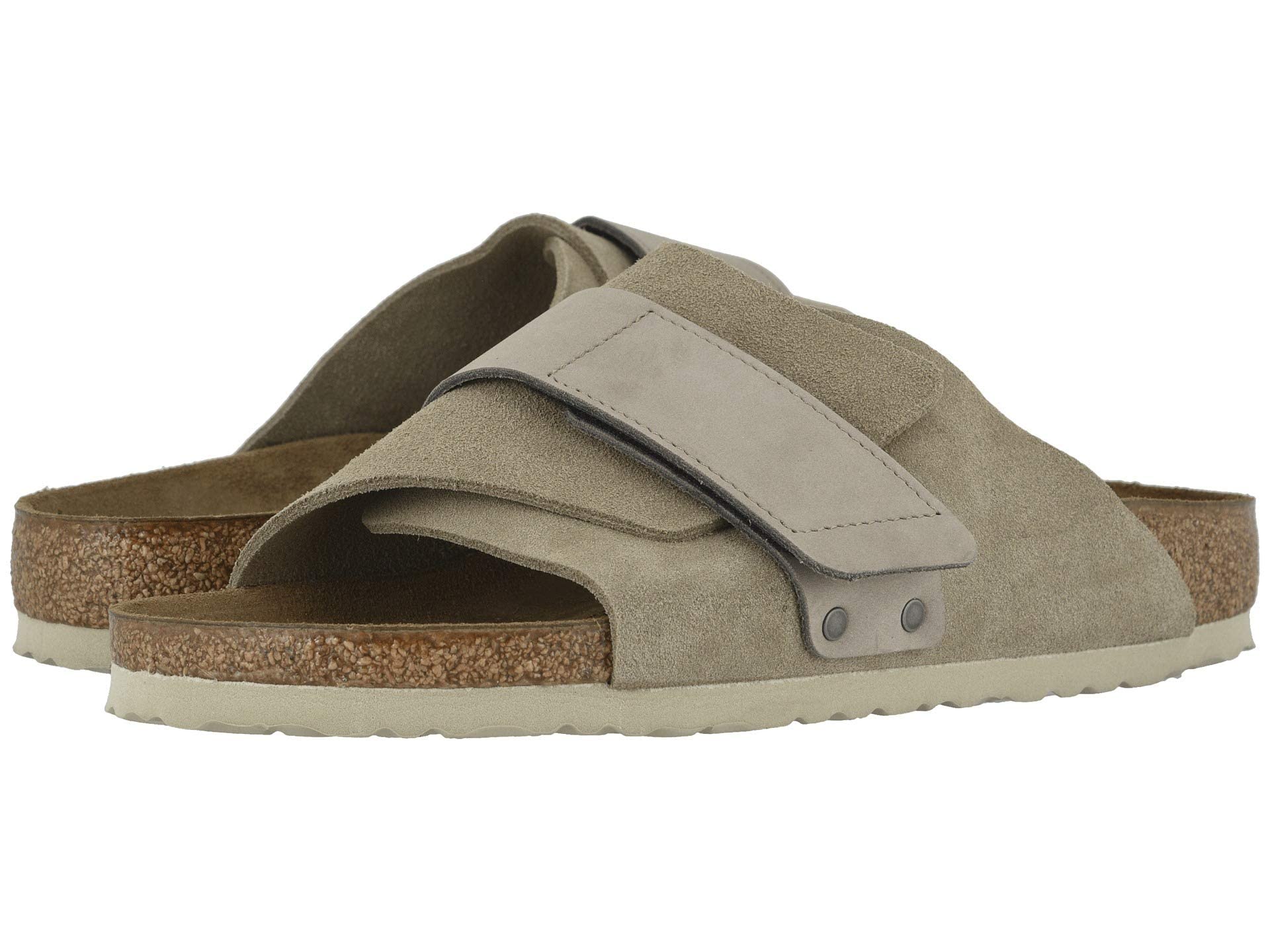 Birkenstock Kyoto Taupe Sandals - Comfortable Leather Footbed, Size 42 (US Women's 11) | Perfect for Casual Wear, Beach Outings & Everyday Comfort