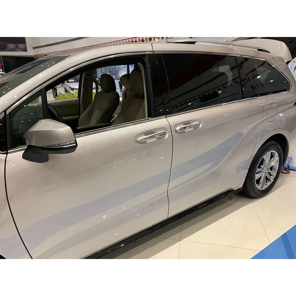 Beautost Stainless Steel Window Sill Molding Cover Trim for Toyota Sienna 2021-2025 - Durable Car Door Frame Protector for Scratch Resistance & Enhanced Style