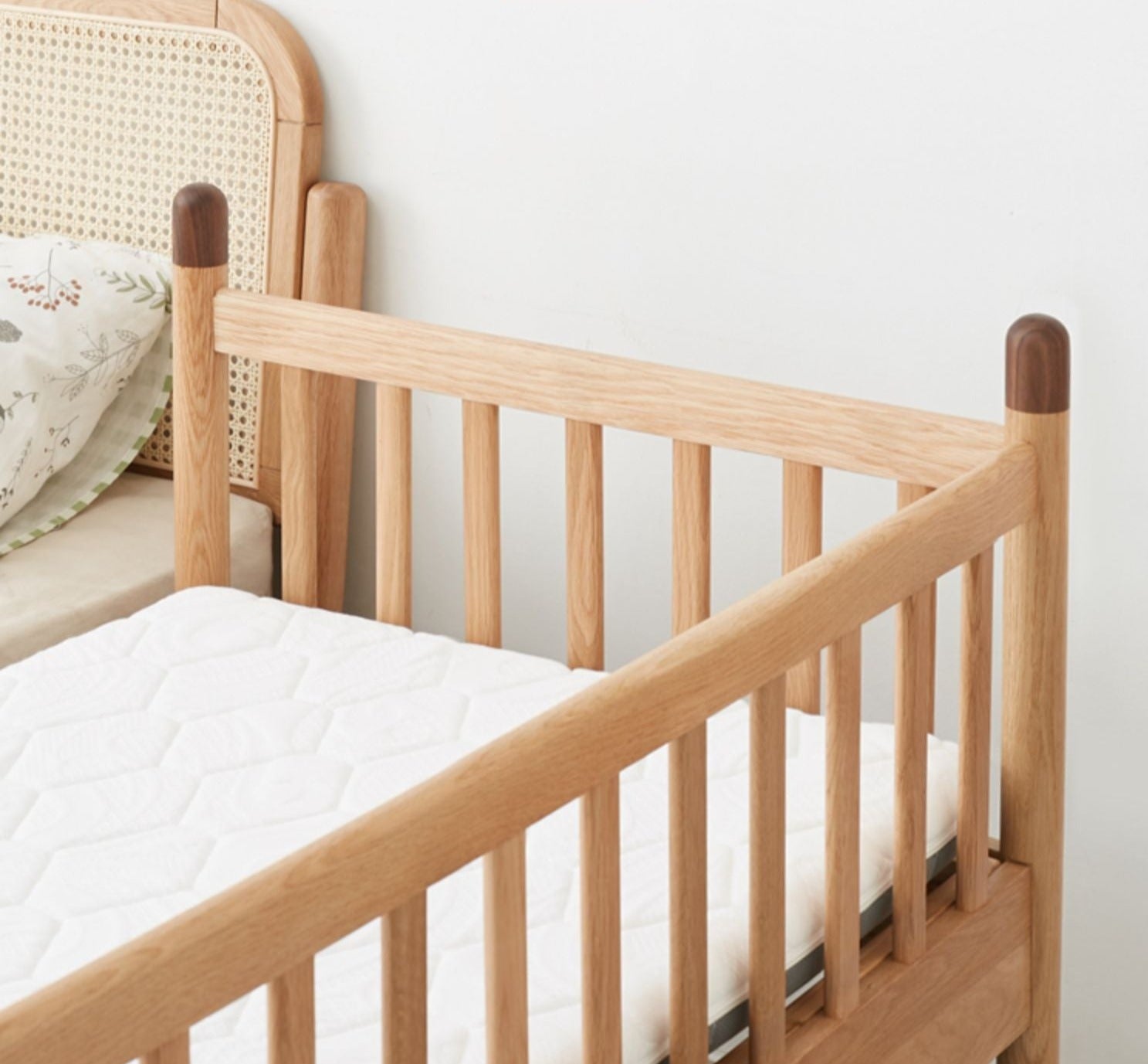 Premium Solid Oak Wood Toddler Bed – Sturdy & Safe for Kids | Perfect for Nursery, Bedroom & Daycare Use