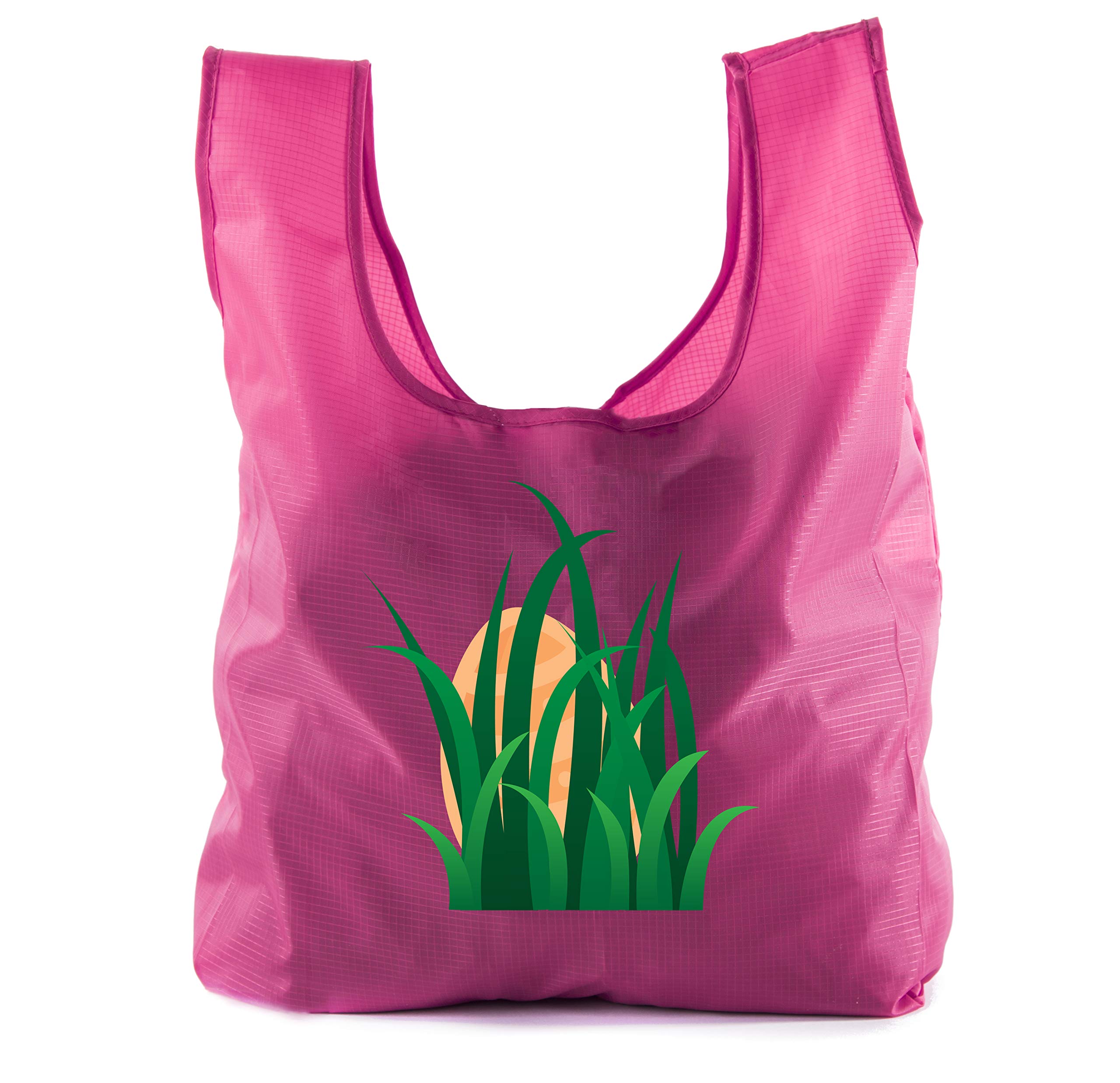 Easter Basket Bags - Bulk Reusable Grocery Tote Bags for Easter Egg Hunt & Spring Celebrations - No Peeking Design - Perfect for Kids Easter Party, Church Events & Spring Festivals