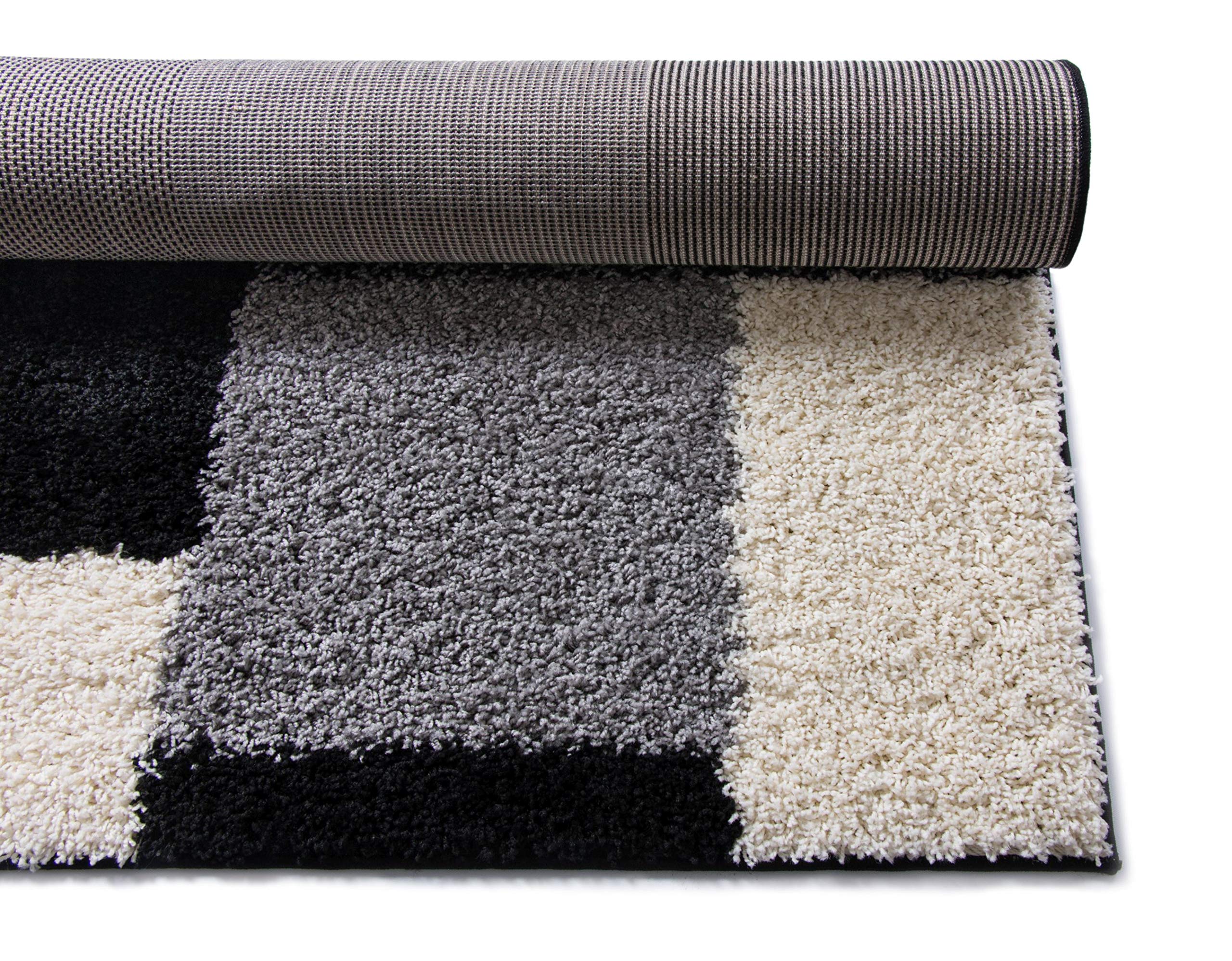 Well Woven Modern Geometric Shag Area Rug 9'3