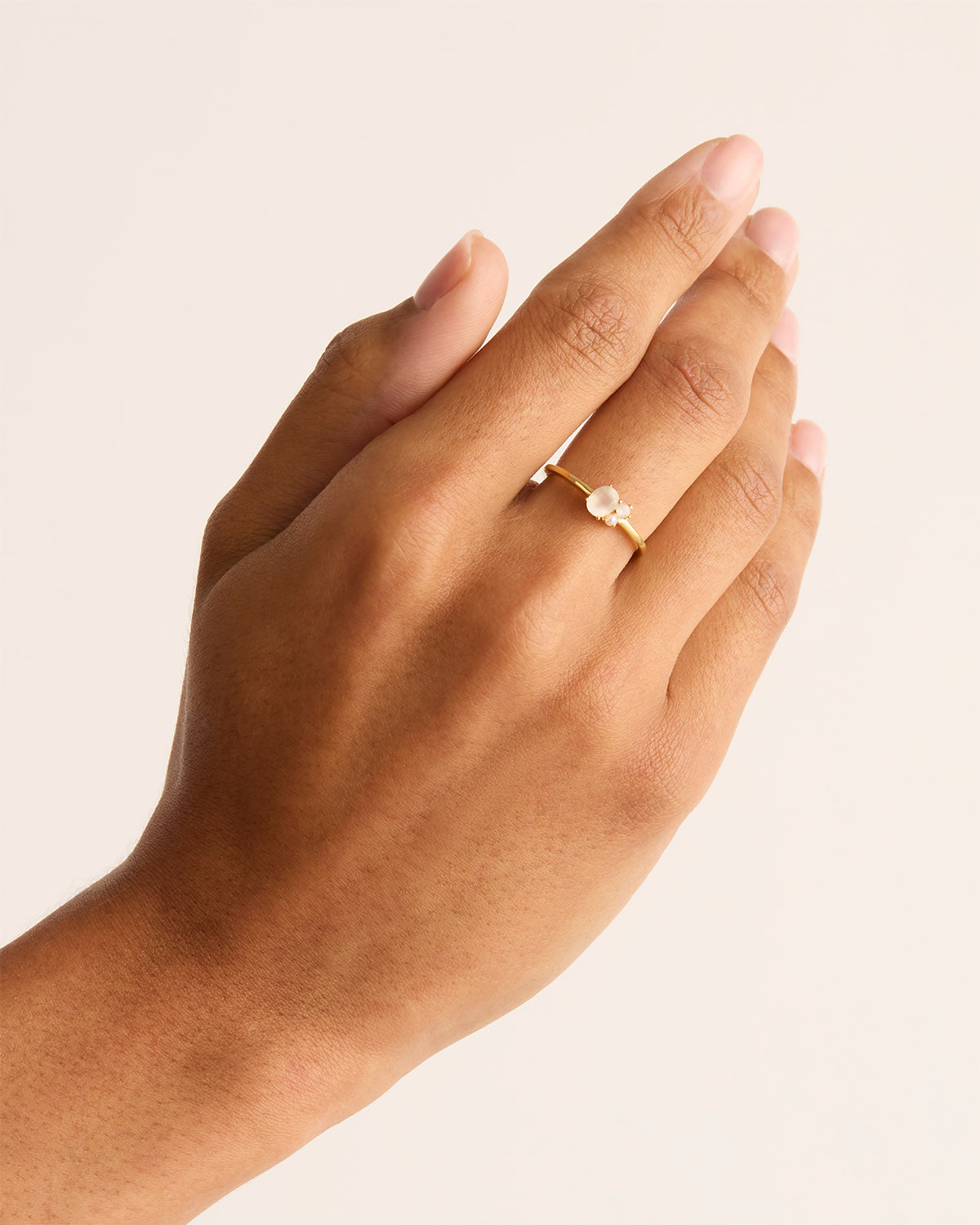 18K Gold Vermeil Kindred Birthstone Ring for June - Perfect Gift for Birthdays, Anniversaries & Special Occasions