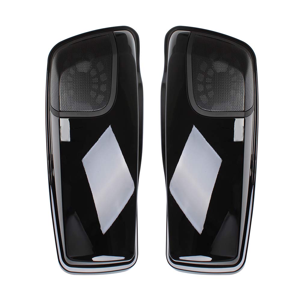 5x7 Saddlebag Speaker Lids for Harley Davidson Touring Road King Electra Street Glide 2014-2019 - Replacement Speaker Covers for Motorcycle Audio Upgrade - Perfect for Long Rides & Custom Bike Builds
